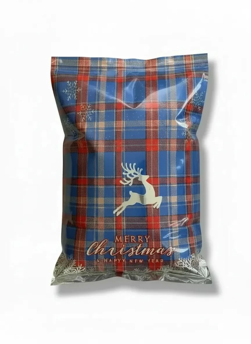 Yılbaşı Temalı Bantlı Hediye Paketi - 25x30+5