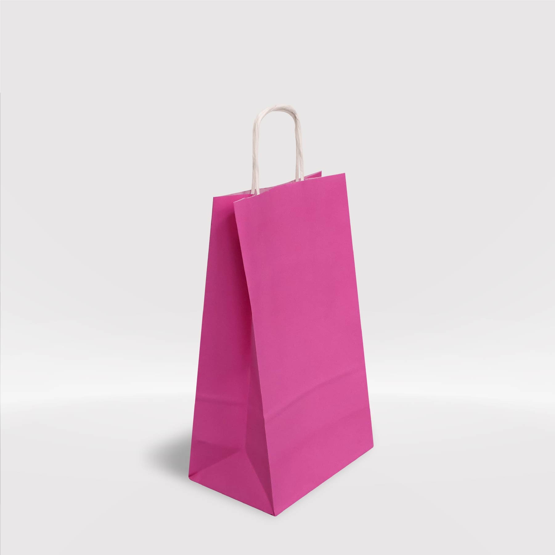 Pembe Kraft Kağıt Çanta 18x8x25-(25Adet)