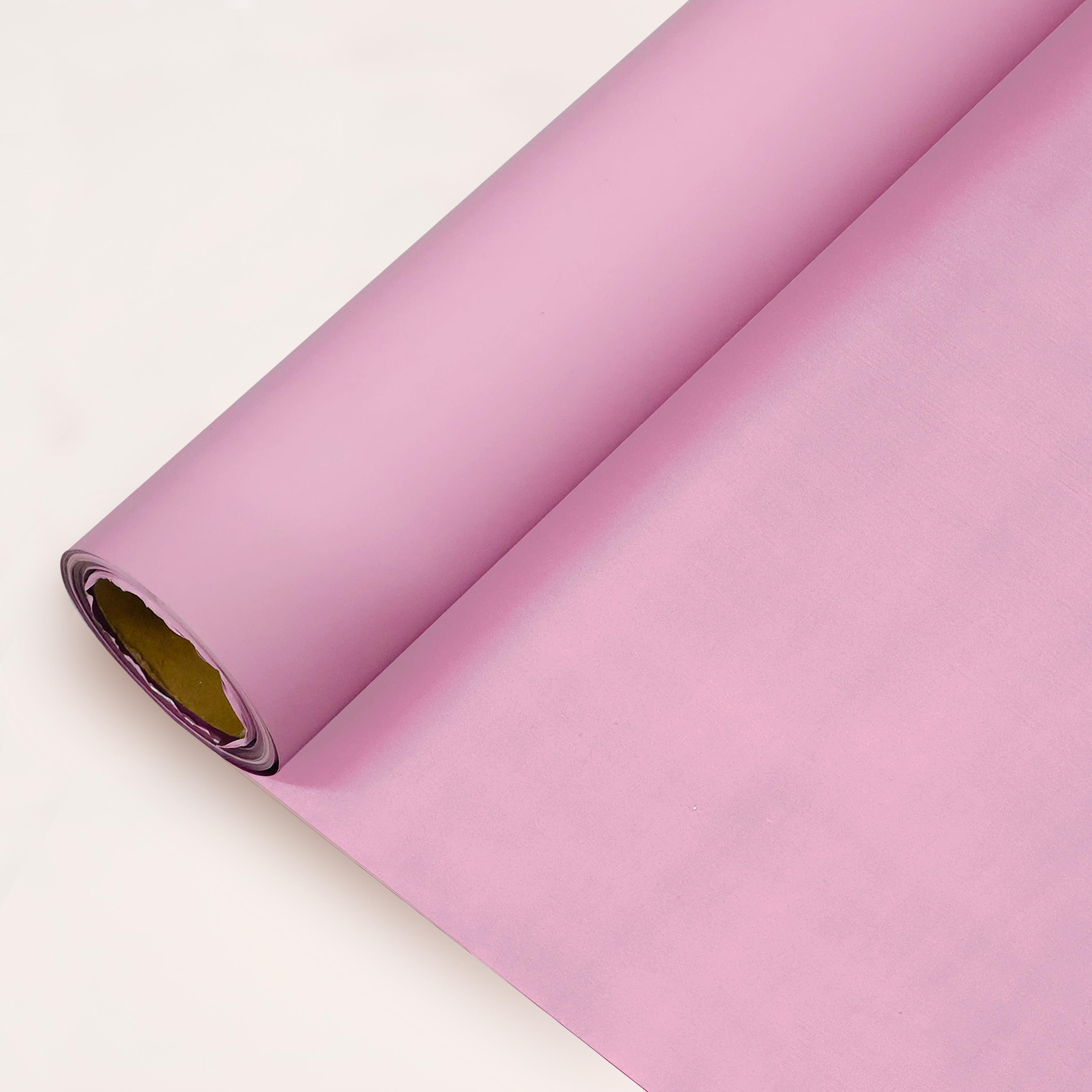 Pembe Renk Rulo Çiçek buket kağıdı-25 Metre