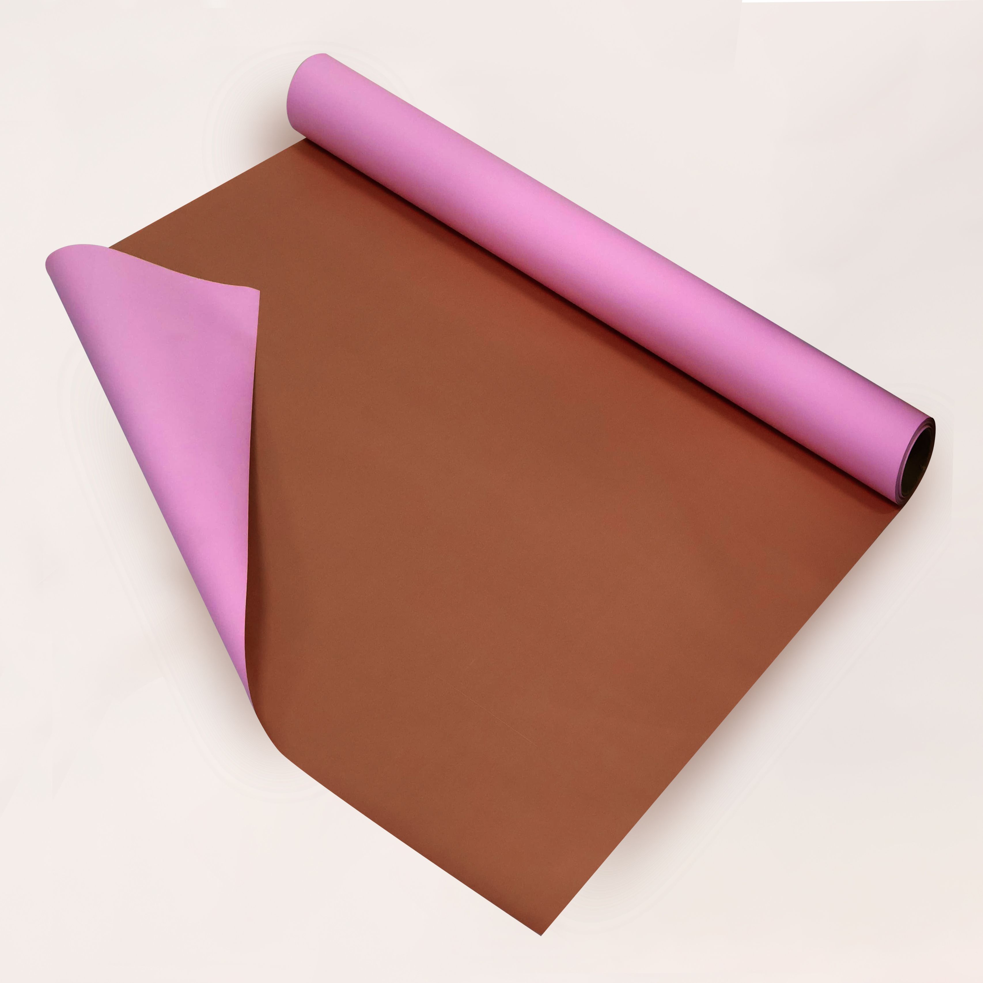 Pembe&Bakır Renk Rulo Çiçek buket kağıdı-25 Metre