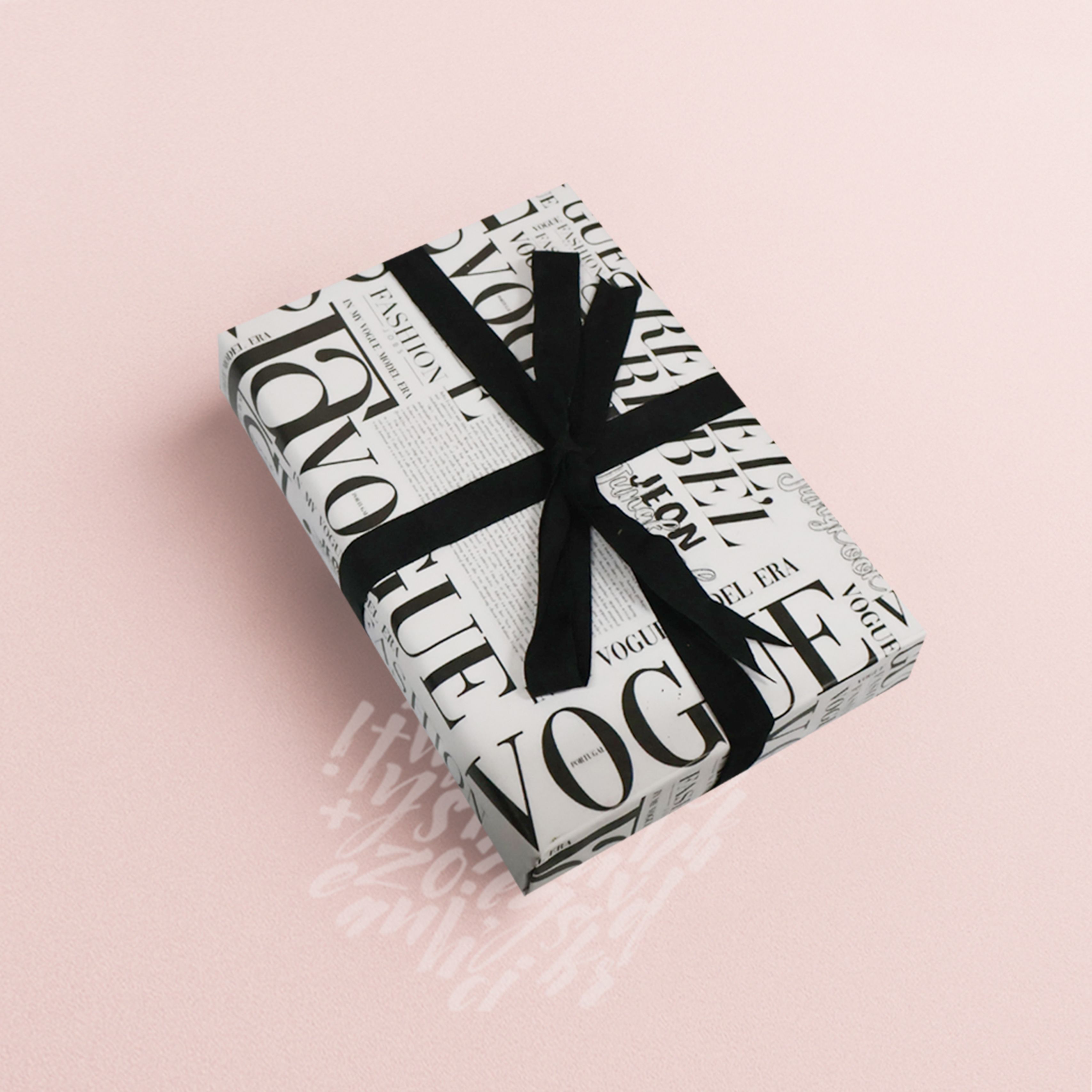 Gazete Tasarımlı Hediye Paketleme Mazemesi-50x70cm-50Sayfa
