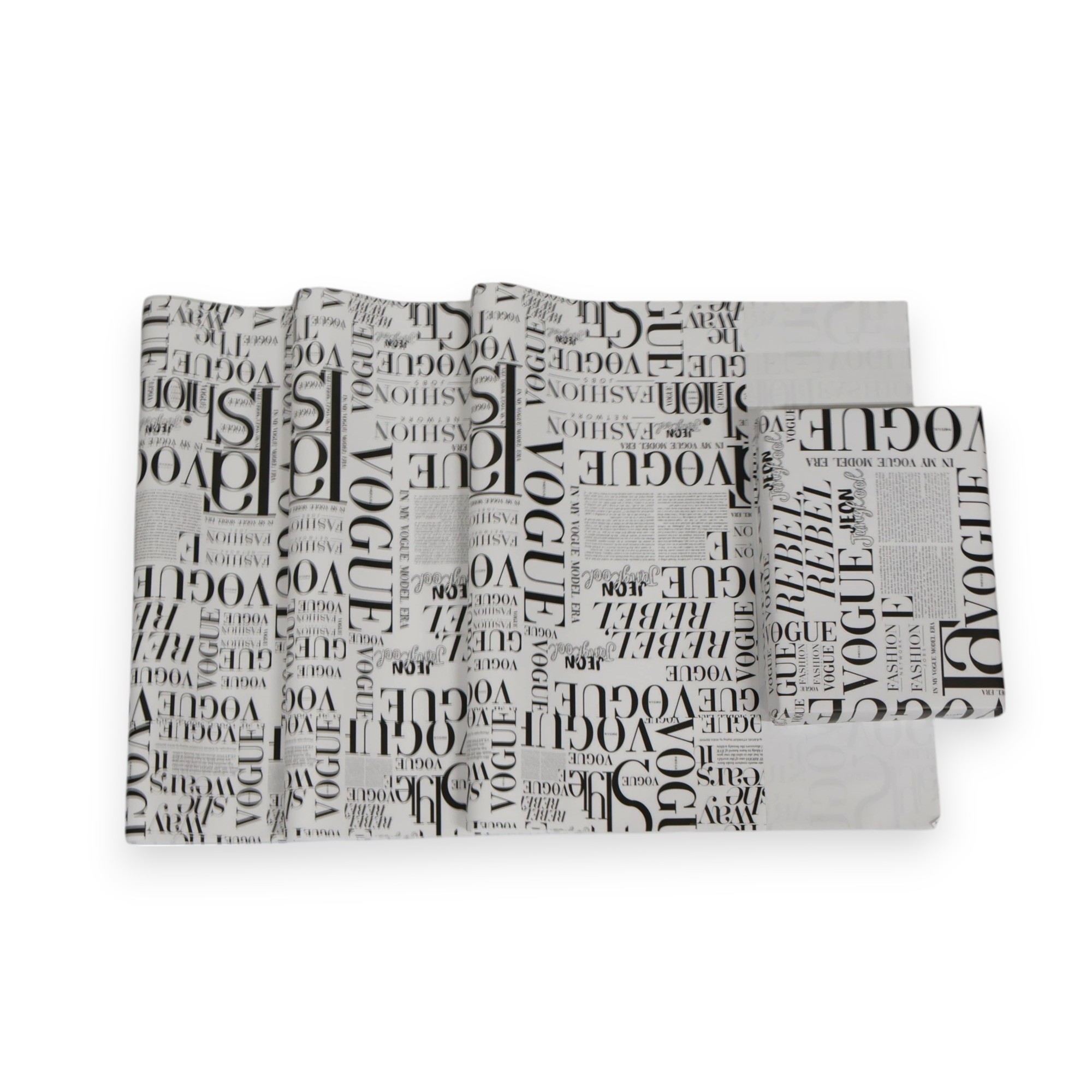 Gazete Tasarımlı Hediye Paketleme Mazemesi-50x70cm-50Sayfa