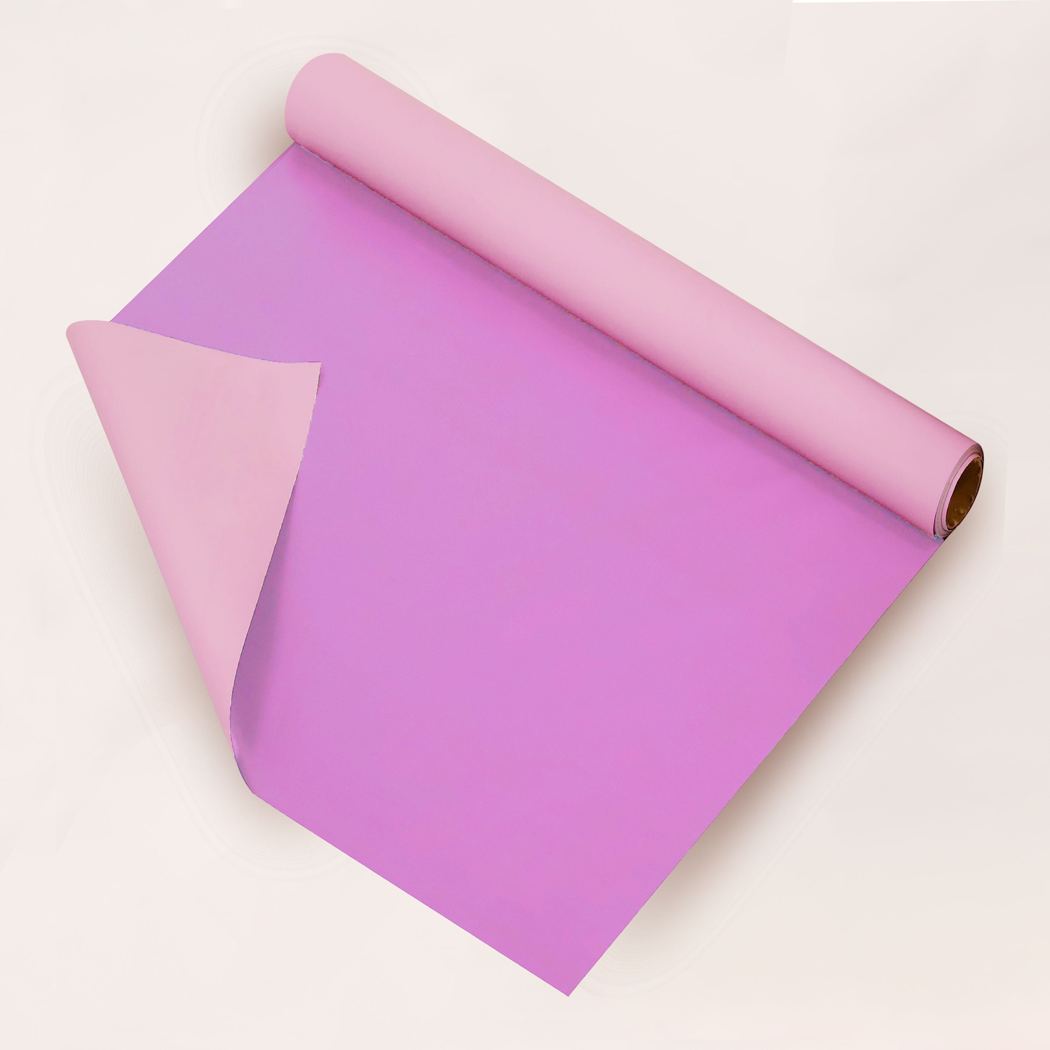 Açık Pembe&Fuşya Renk Rulo Çiçek buket kağıdı-25 Metre