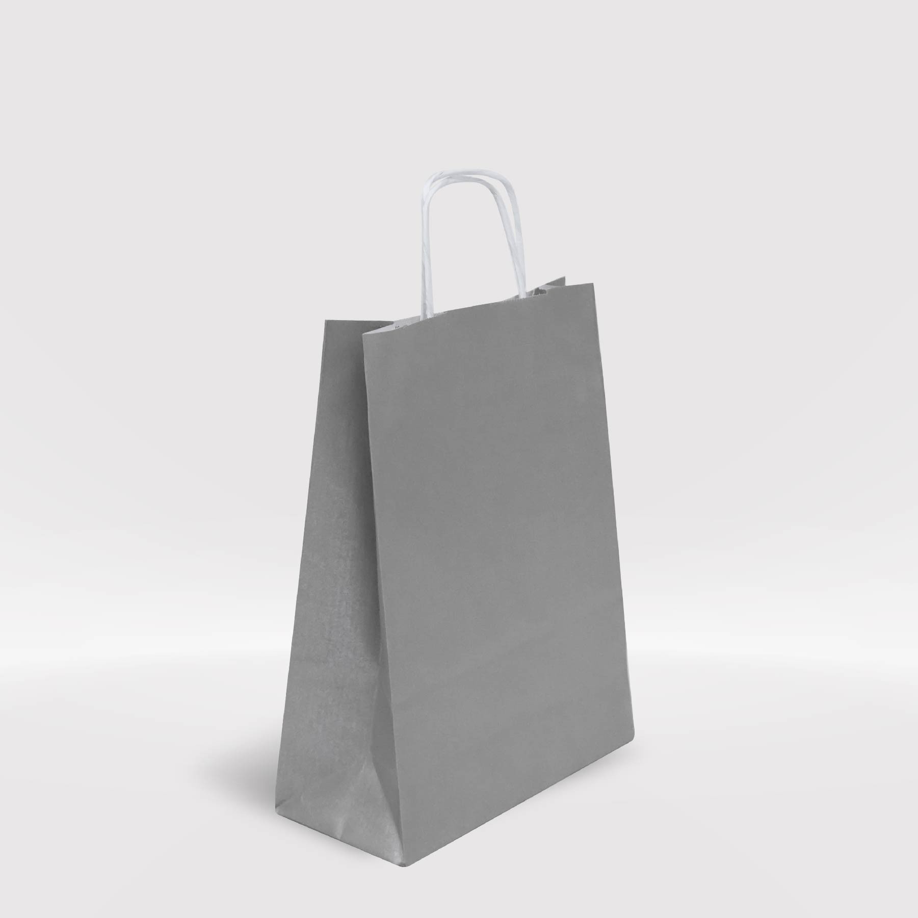 Gümüş Yaldız Kraft Kağıt Çanta 18x8x25-(25Adet)