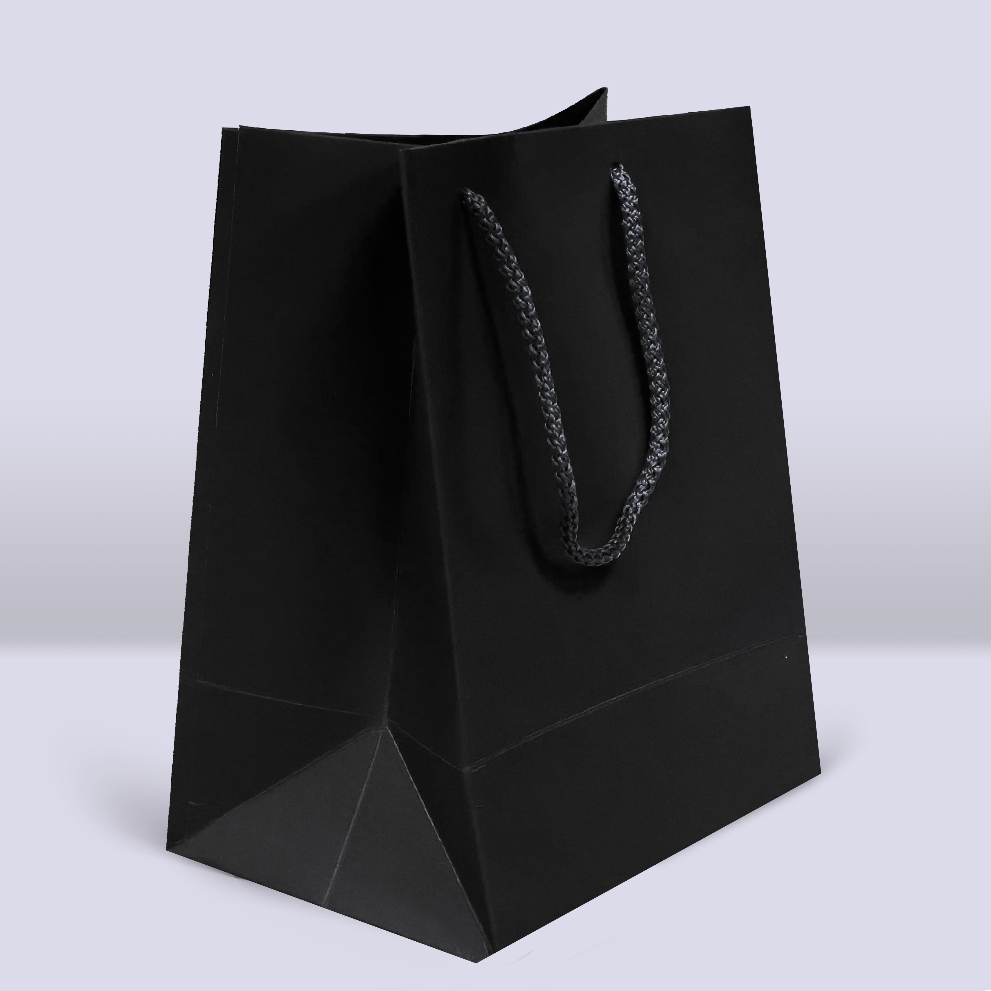 Siyah Renk Karton Çanta-18x12x23