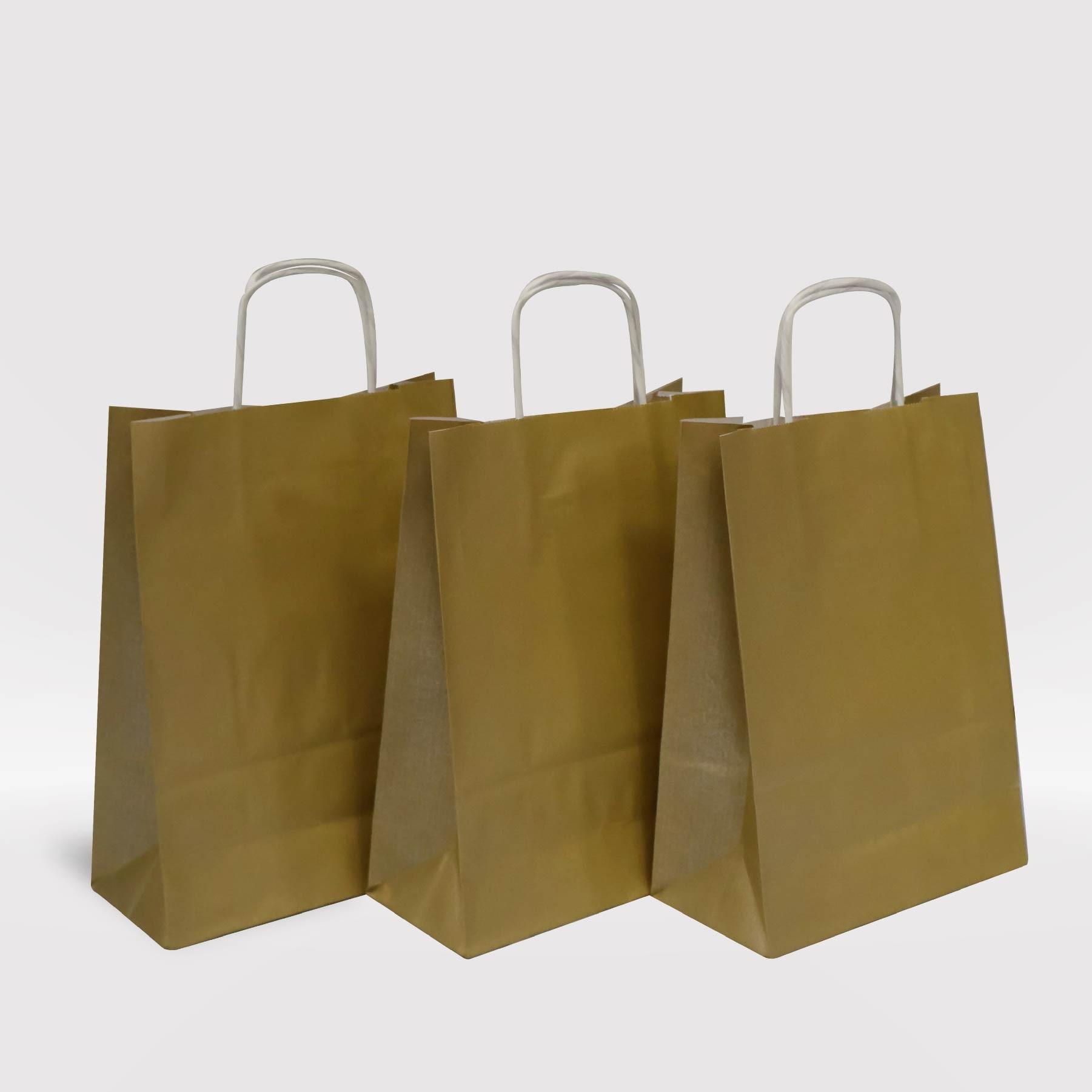 Altın Yaldız Kraft Kağıt Çanta 18x8x25-(25Adet)