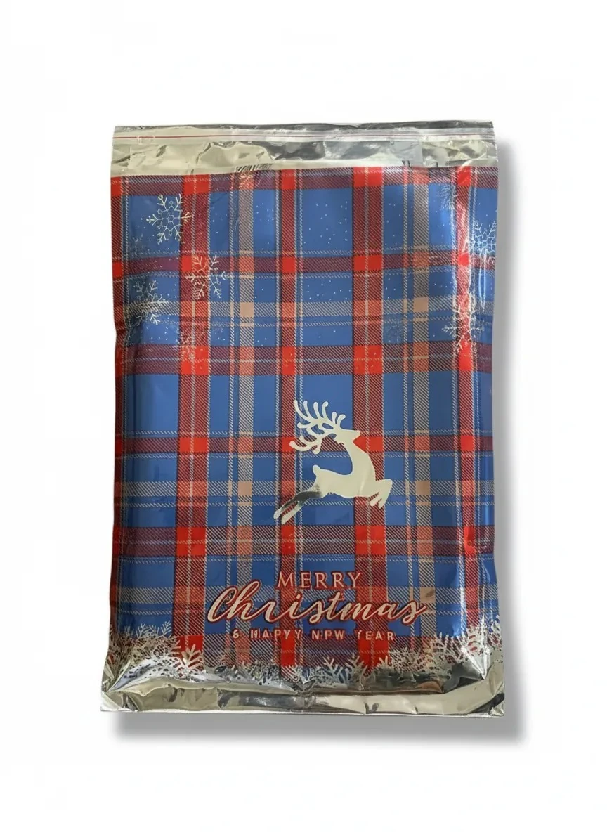 Yılbaşı Temalı Bantlı Hediye Paketi - 25x30+5