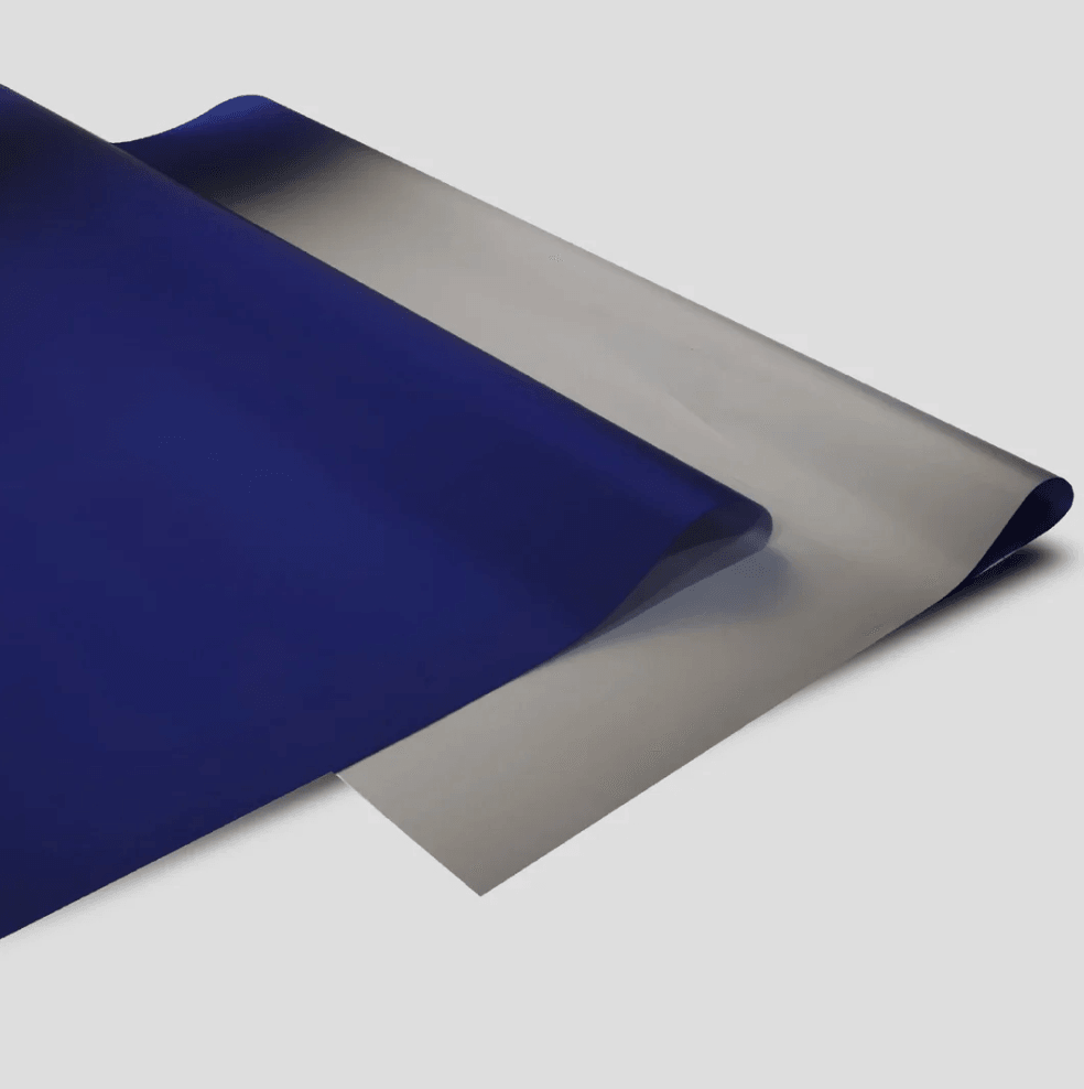 Metalik Degrade Mat Çiçek Buket Kağıdı-Metalize-60x60cm-15 Sayfa - MAVİ