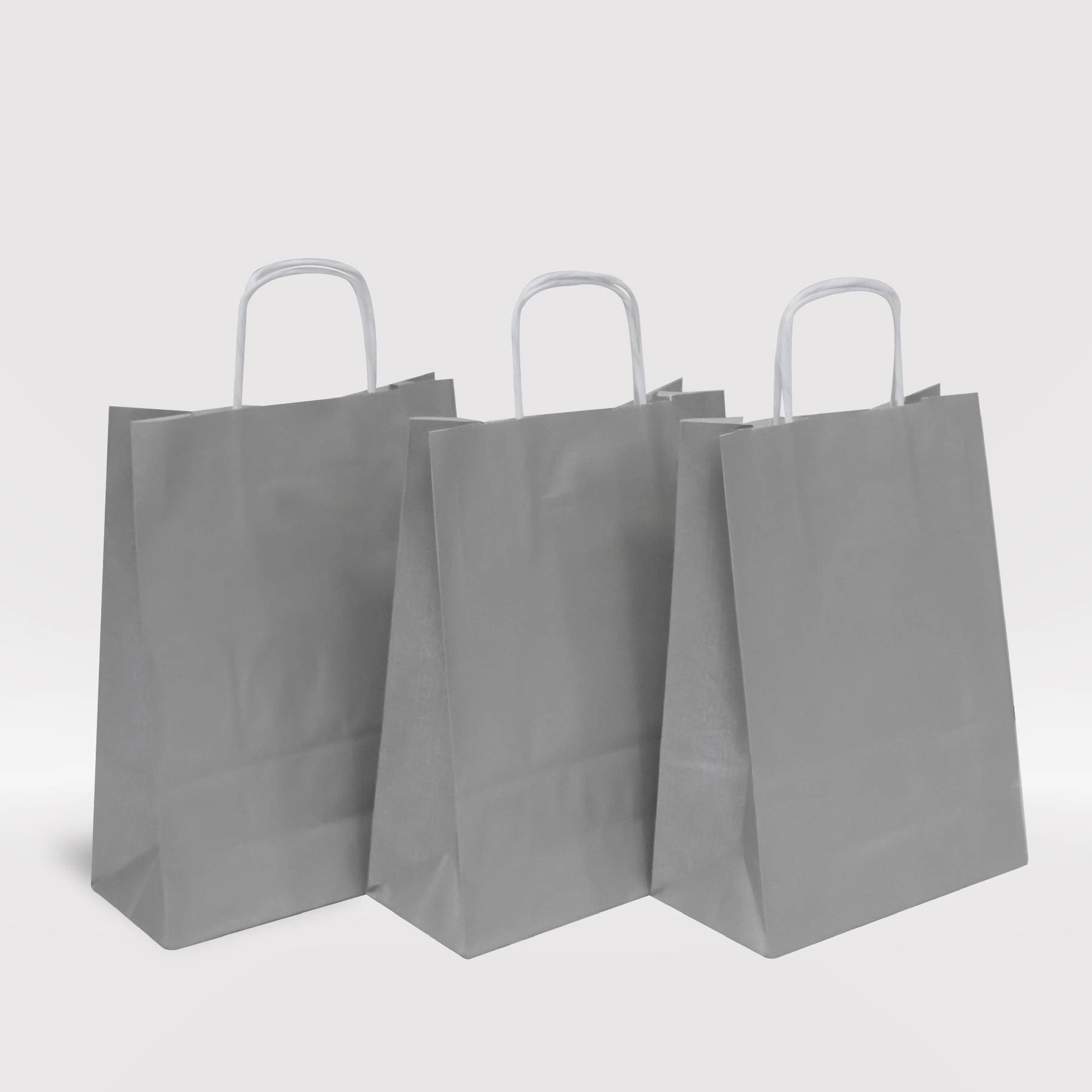 Gümüş Yaldız Kraft Kağıt Çanta 18x8x25-(25Adet)