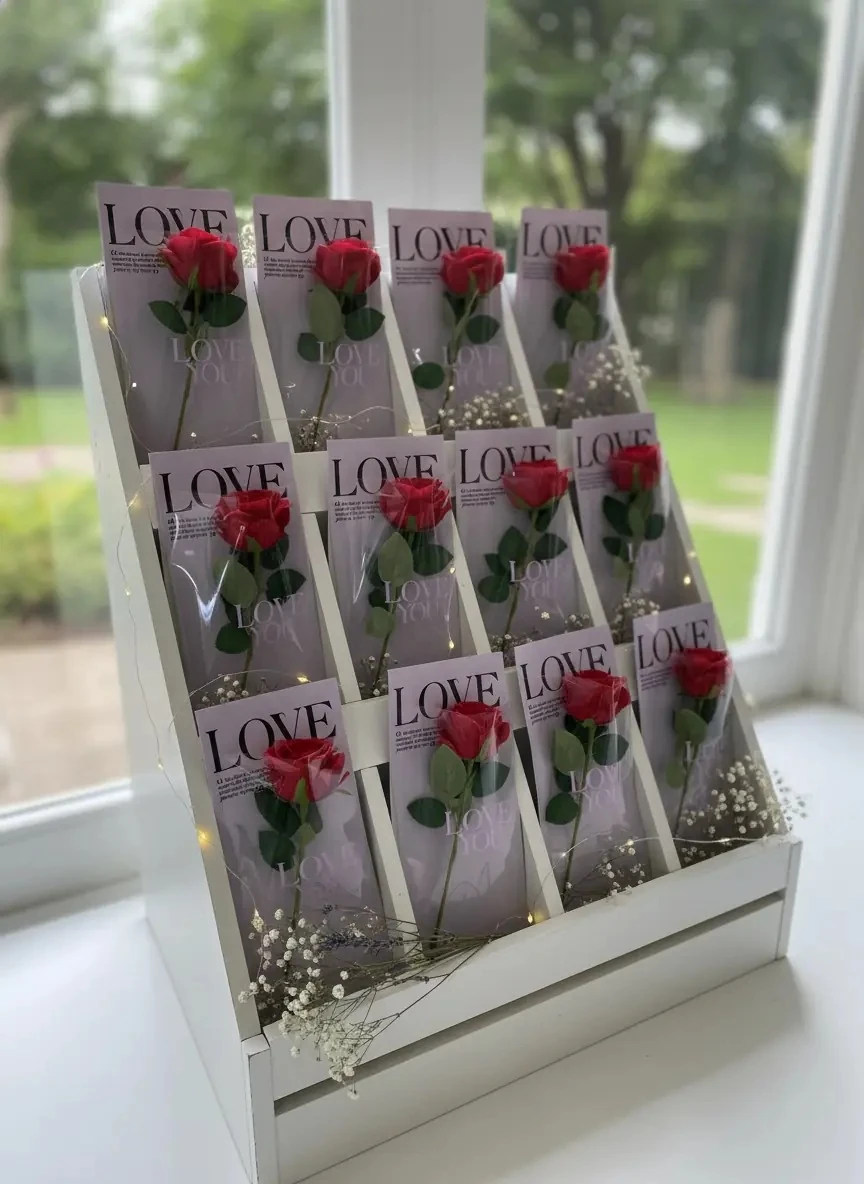 Tekli Çiçek Buket Ambalajı - Lila Arka Plan - 100 Adet