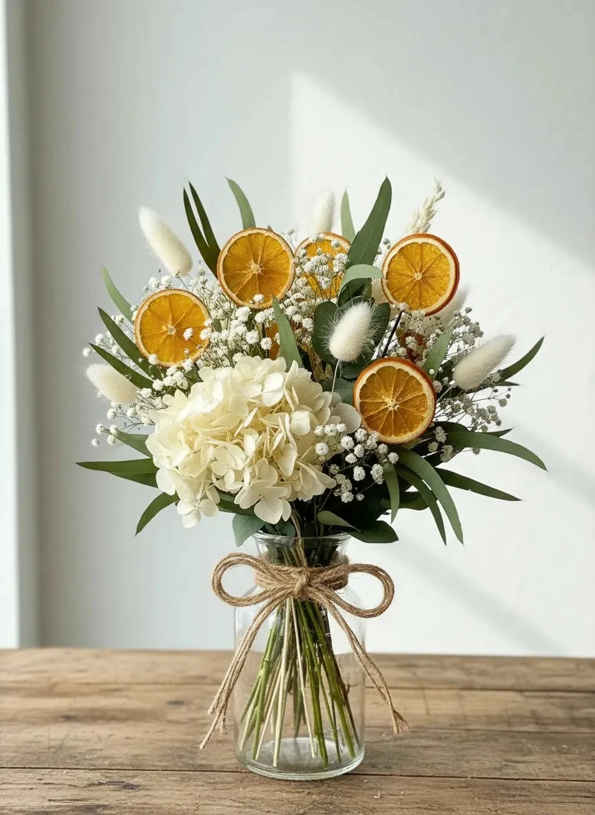 Kurutulmuş Portakal - Çiçek Buketi Aksesuarı - 1 Paket