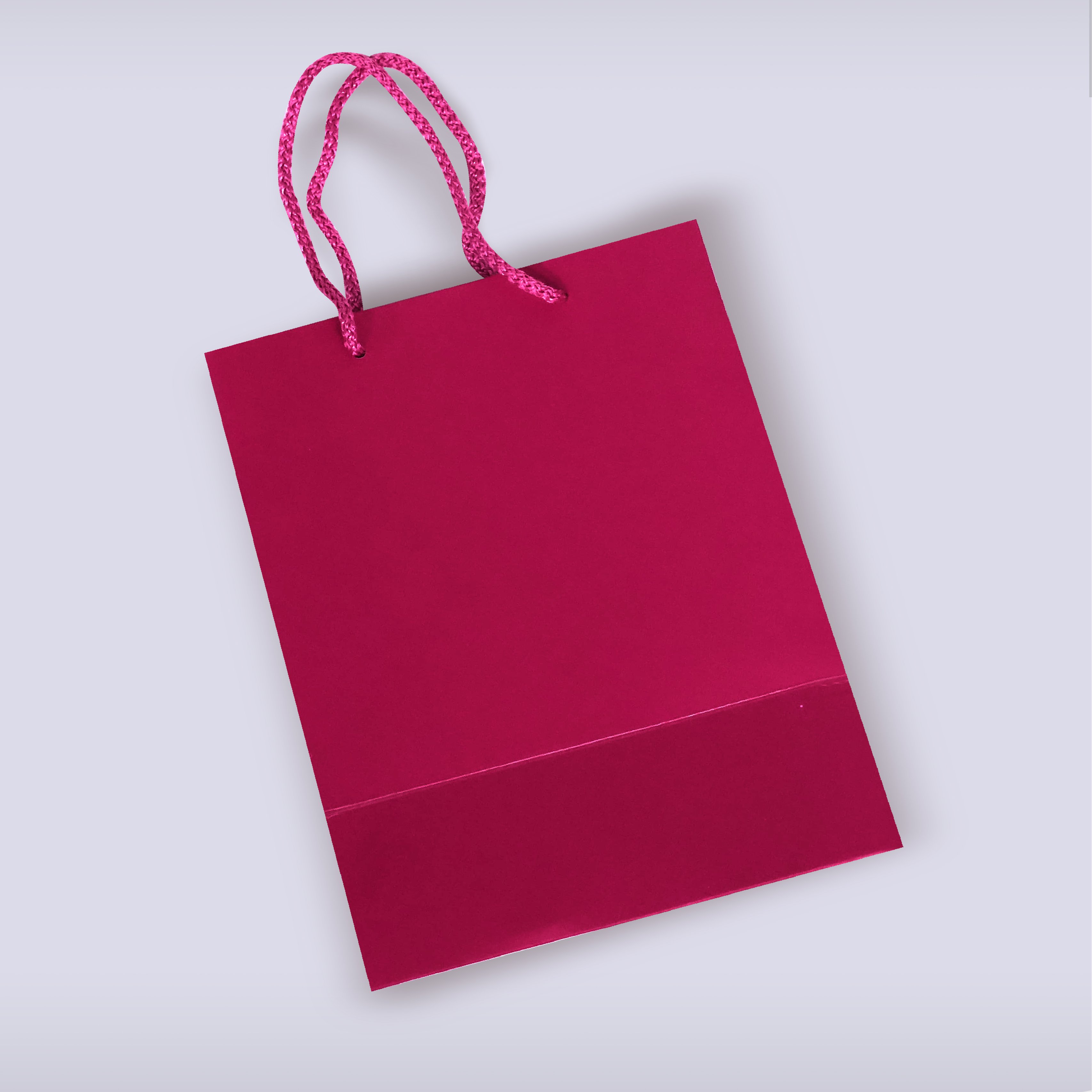 Pembe Renk Karton Çanta-18x12x23