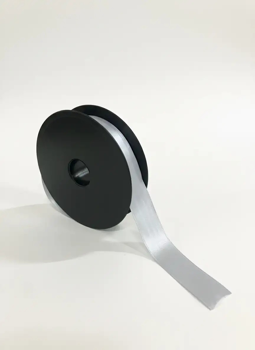 Saten Kurdele - Gri renk - 32 Metre