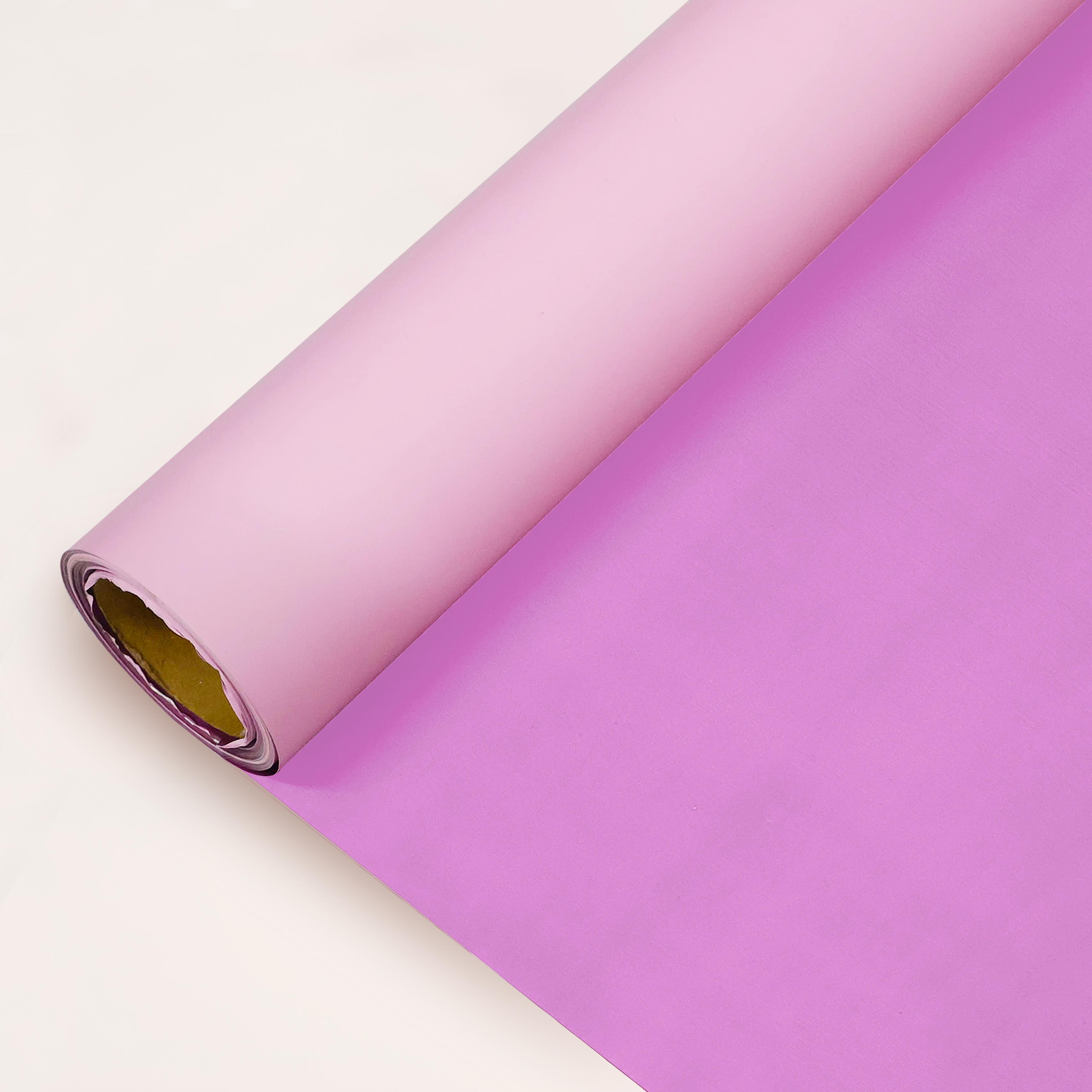 Açık Pembe&Fuşya Renk Rulo Çiçek buket kağıdı-25 Metre