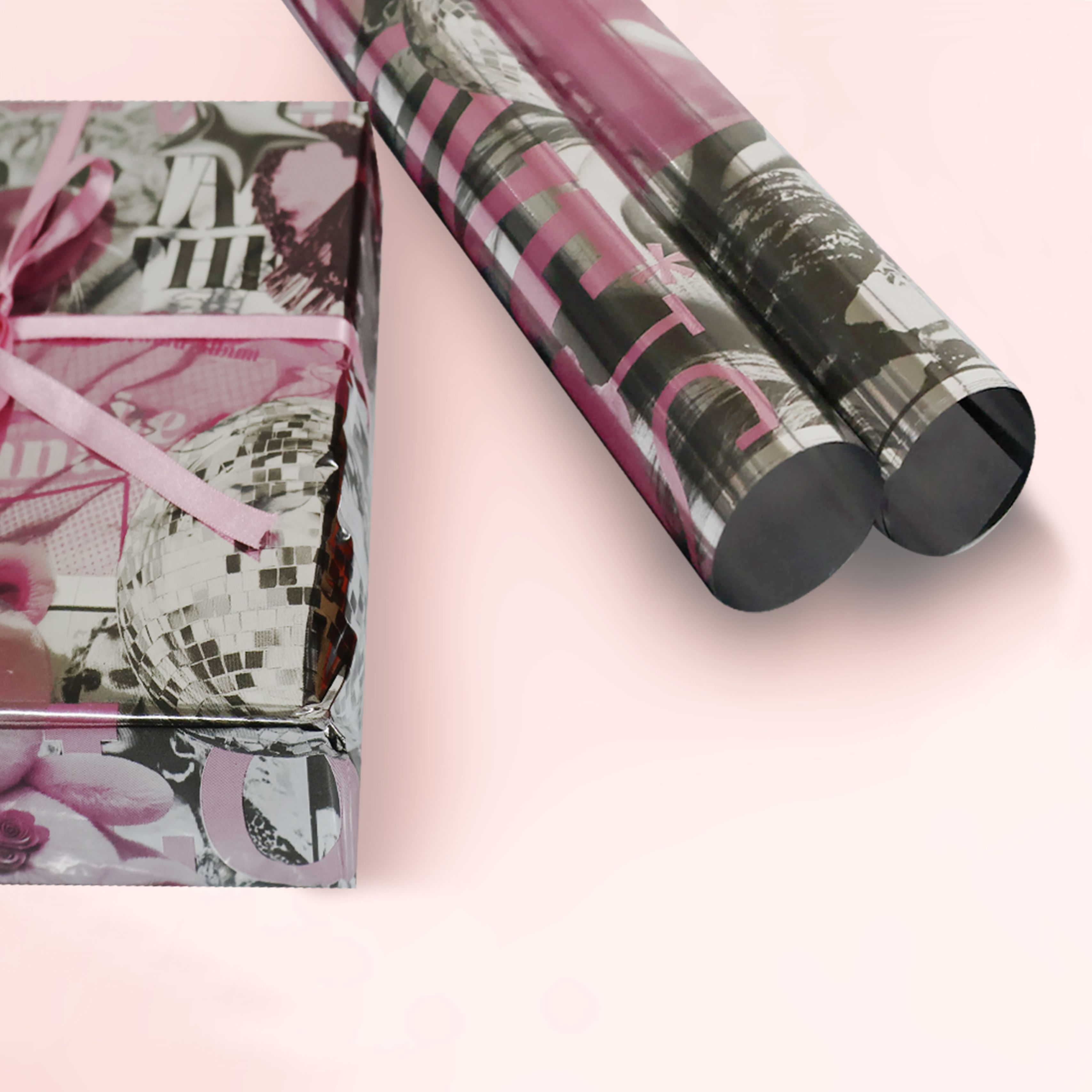 Hediye Paketleme Kağıdı 55X75Cm Mat Metalize Efektli-0,25mic-20Sayfa