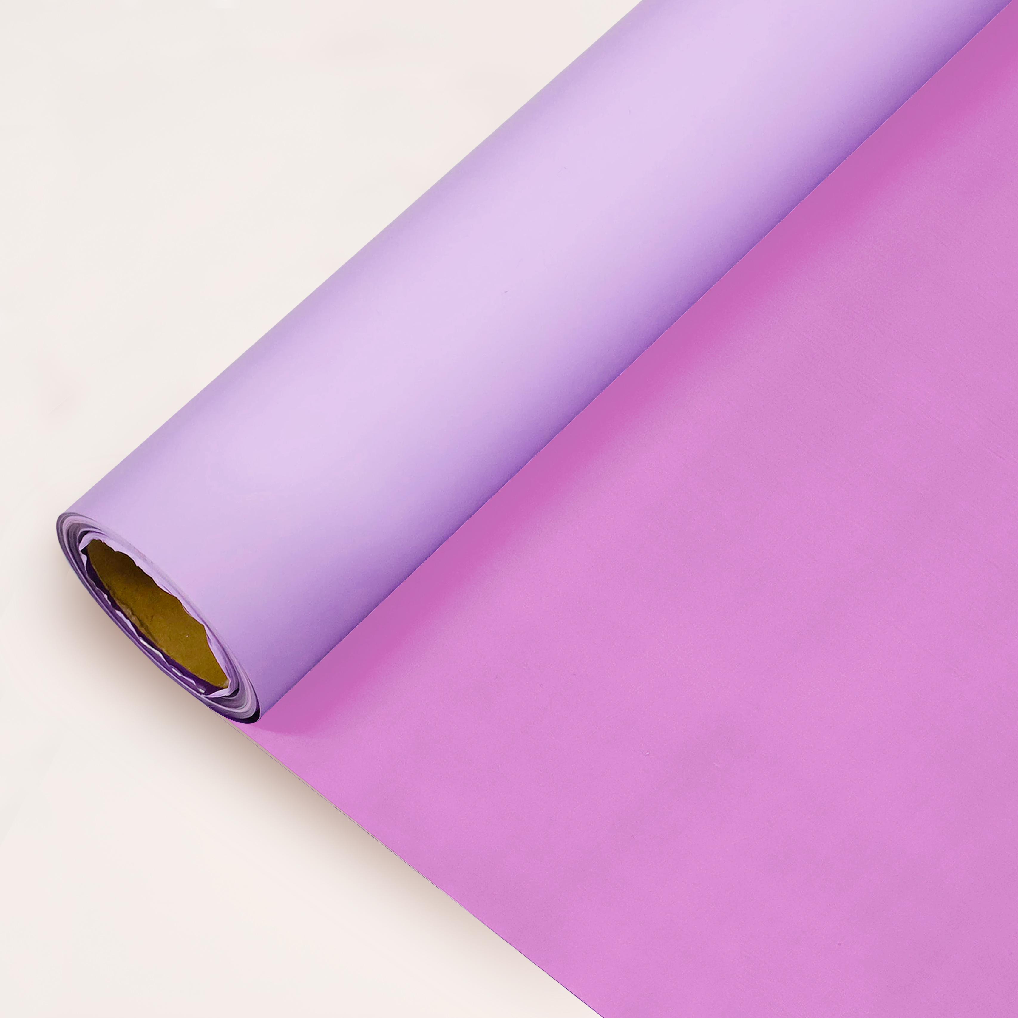 Lila&Fuşya Renk Rulo Çiçek buket kağıdı-25 Metre