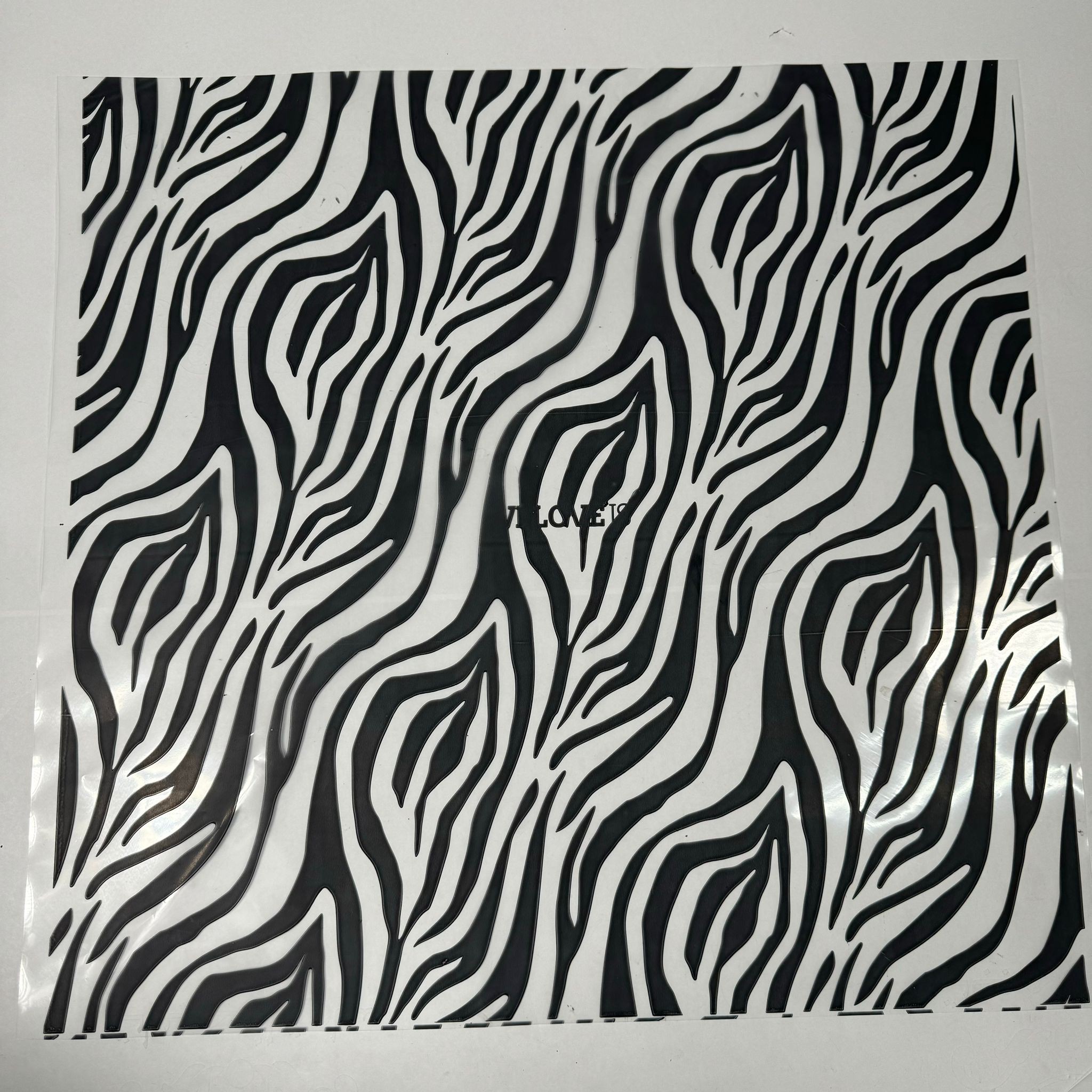 Zebra desenli-Çiçek Buket Kağıdı mat opp-10Sayfa-55x55cm