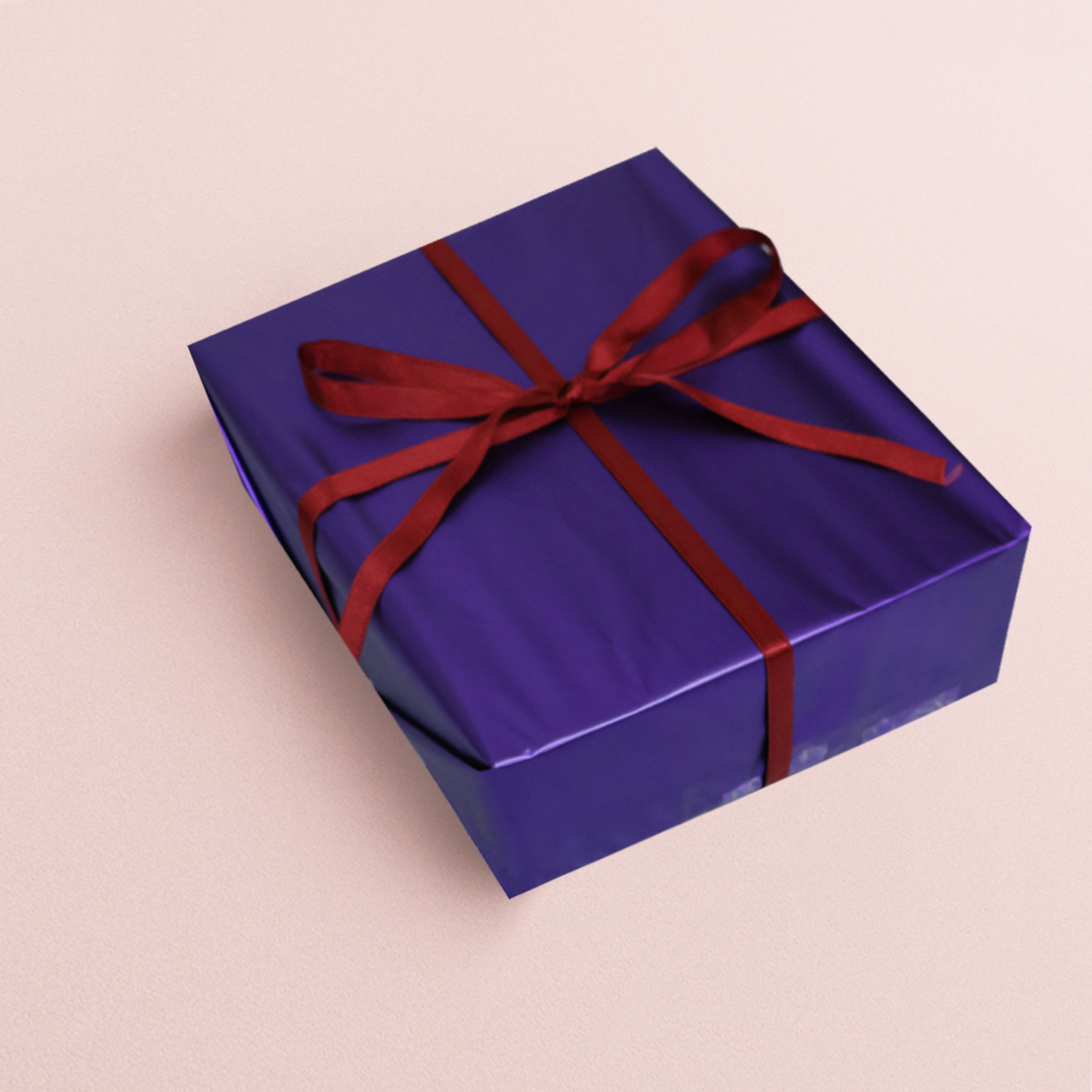  Lüks Metalize Hediye Paketleme Kağıdı-Mat Mor Renk-50x70-20Sayfa