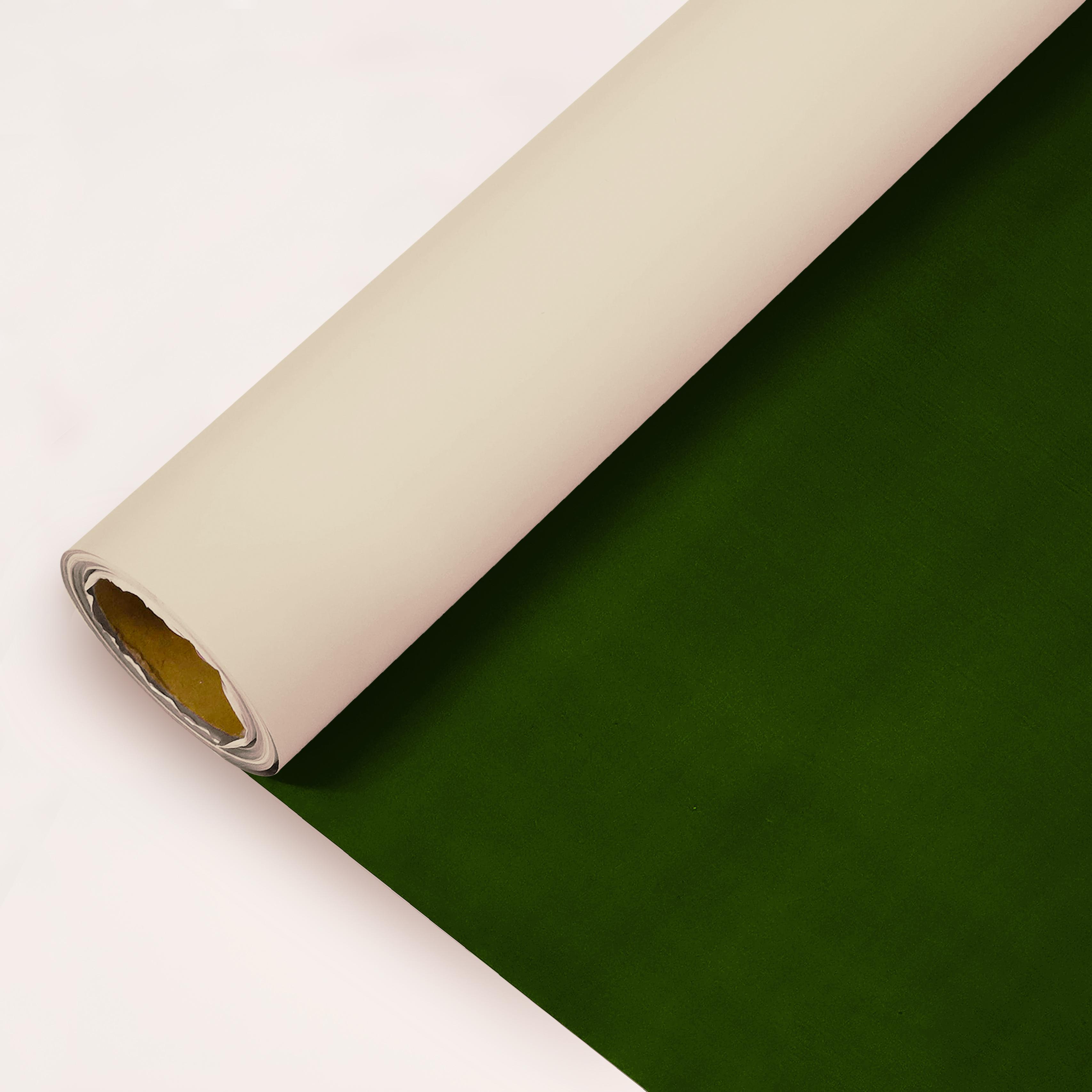 Bej&Koyu Yeşil Renk Rulo Çiçek buket kağıdı-25 Metre