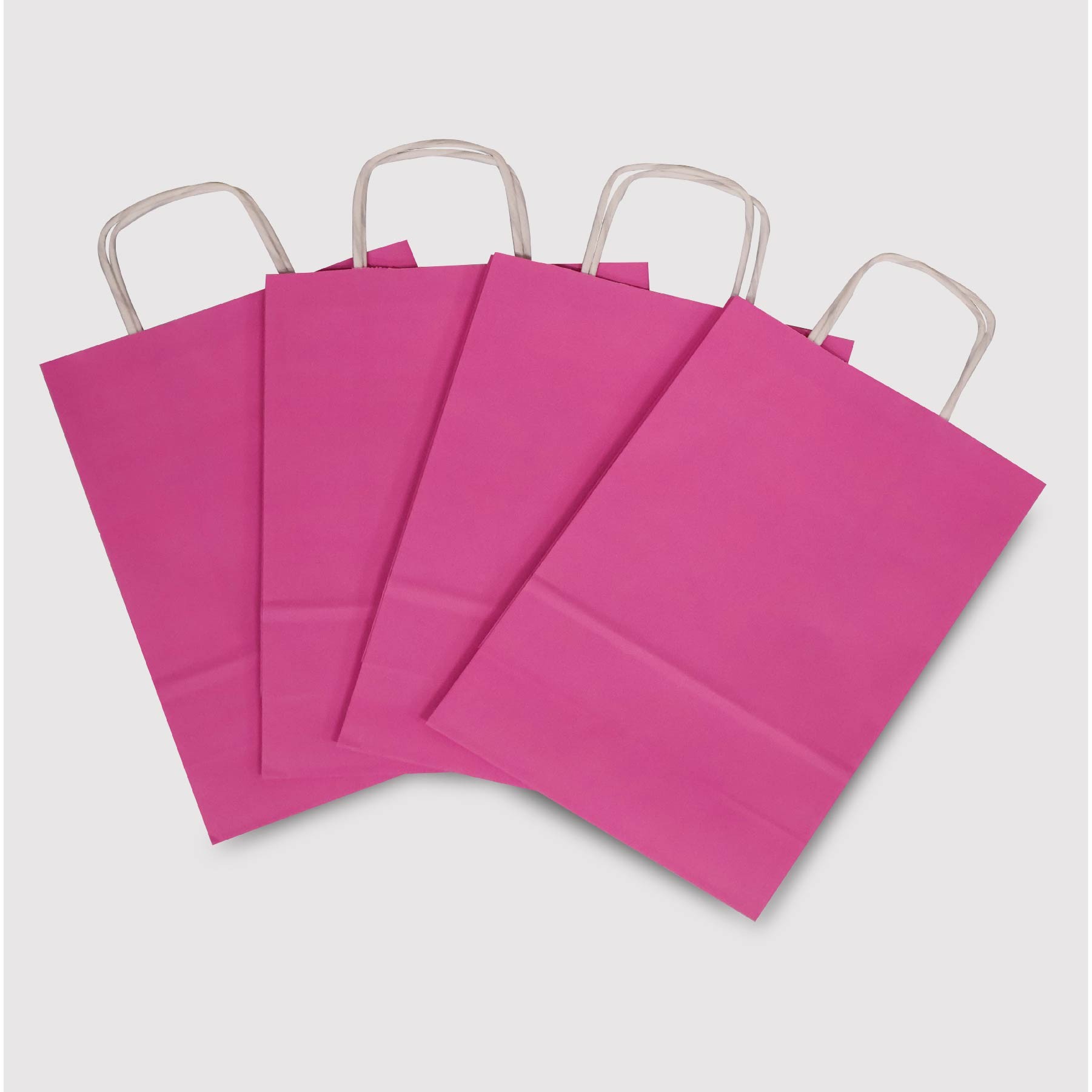Pembe Kraft Kağıt Çanta 18x8x25-(25Adet)