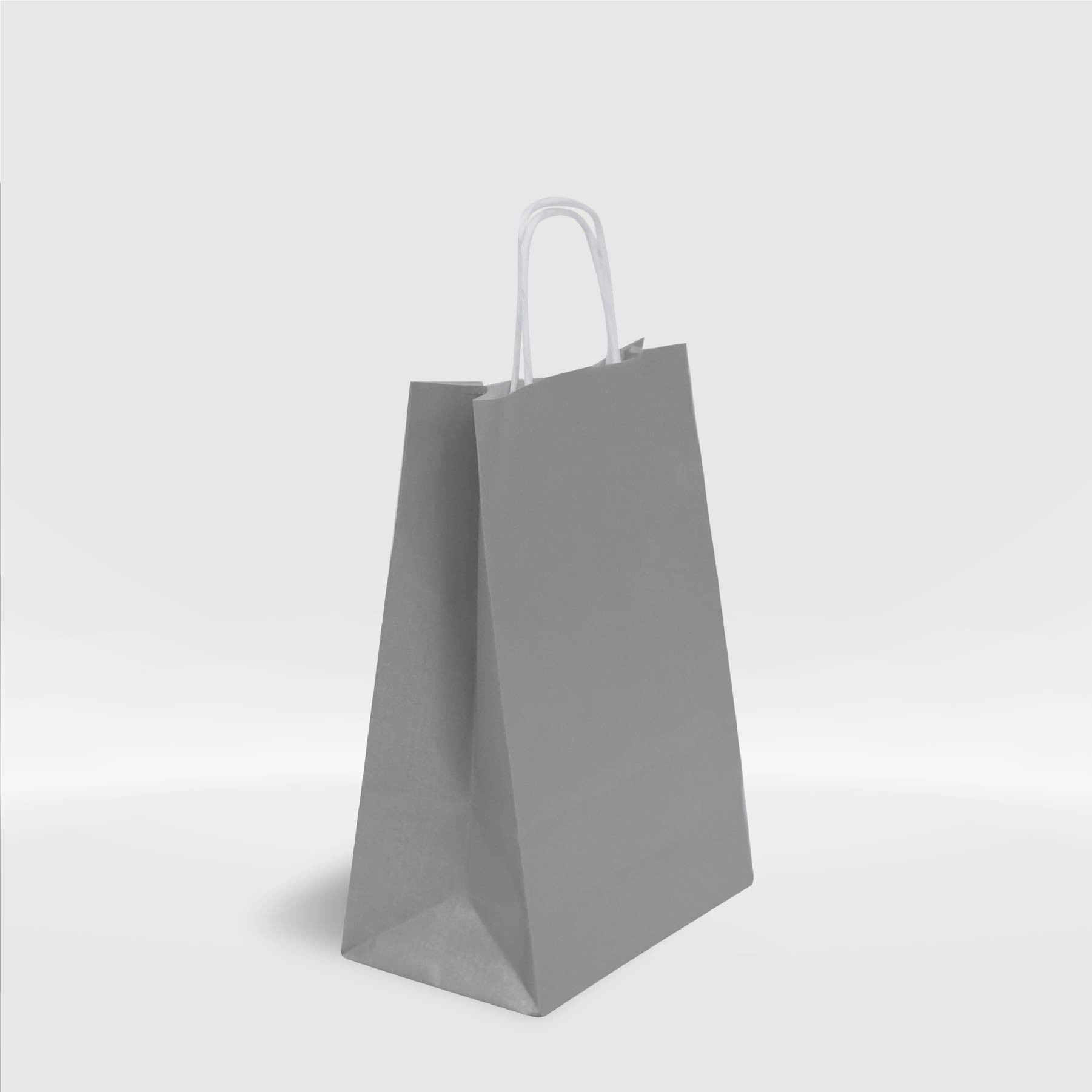 Gümüş Yaldız Kraft Kağıt Çanta 18x8x25-(25Adet)