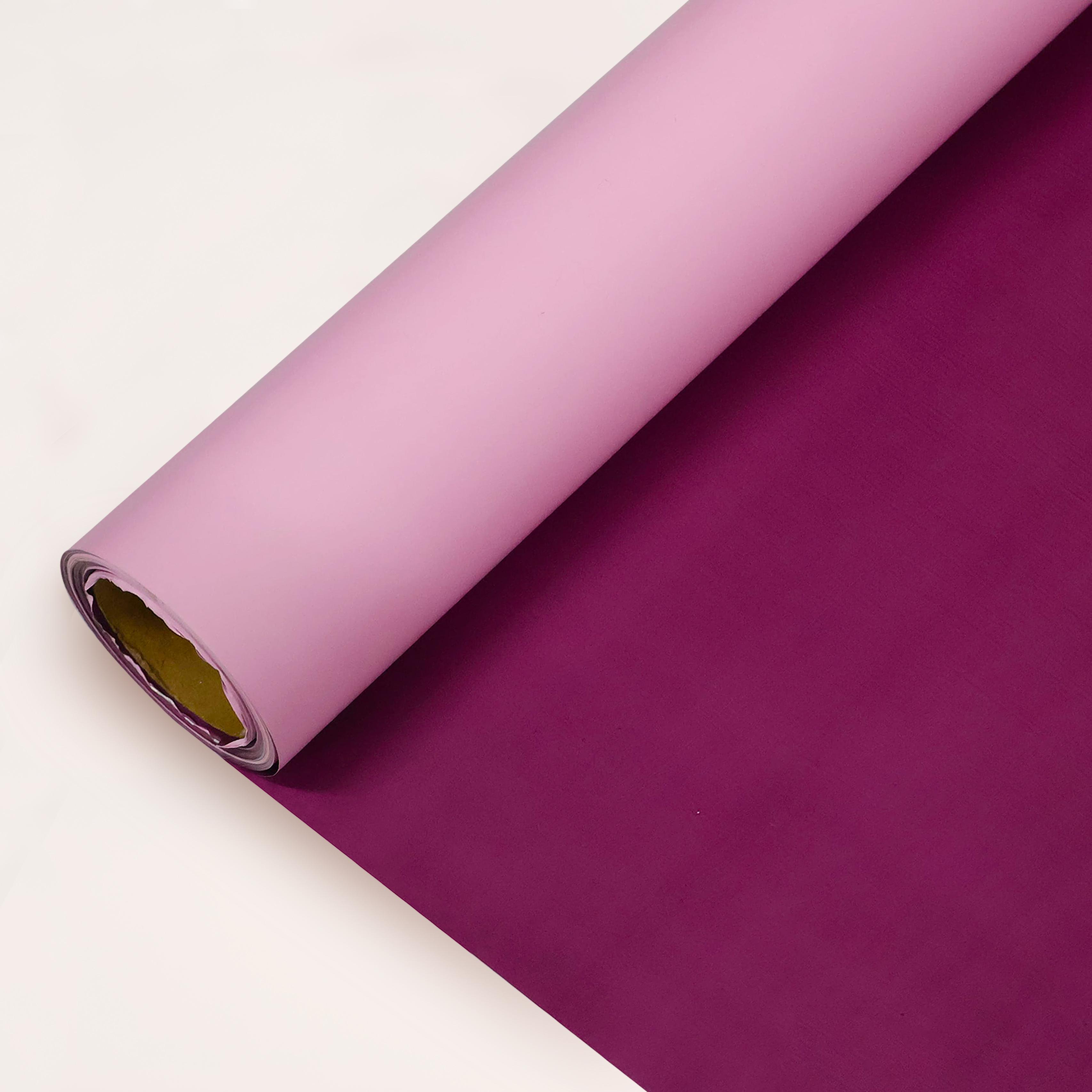 Mor&Pembe Renk Rulo Çiçek buket kağıdı-25 Metre