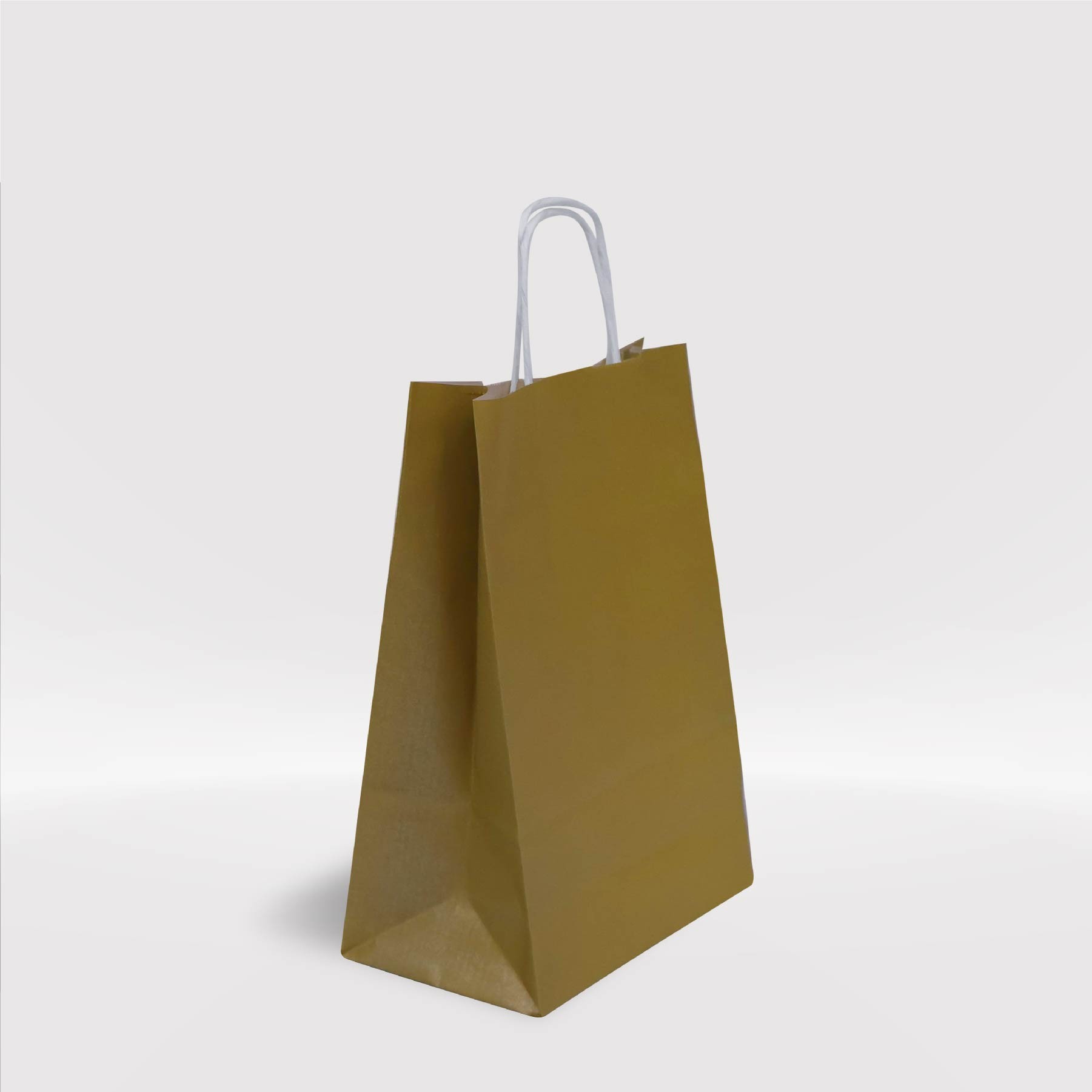 Altın Yaldız Kraft Kağıt Çanta 18x8x25-(25Adet)