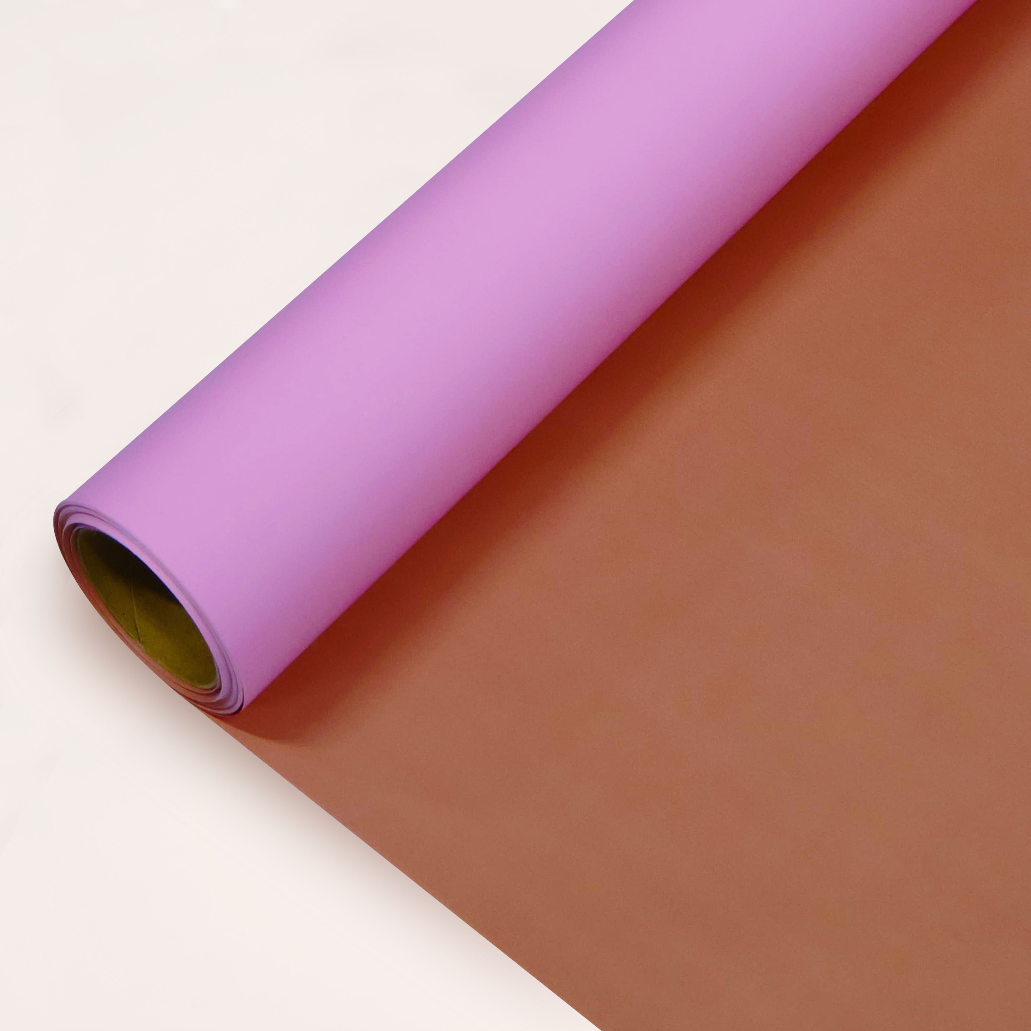 Pembe&Bakır Renk Rulo Çiçek buket kağıdı-25 Metre