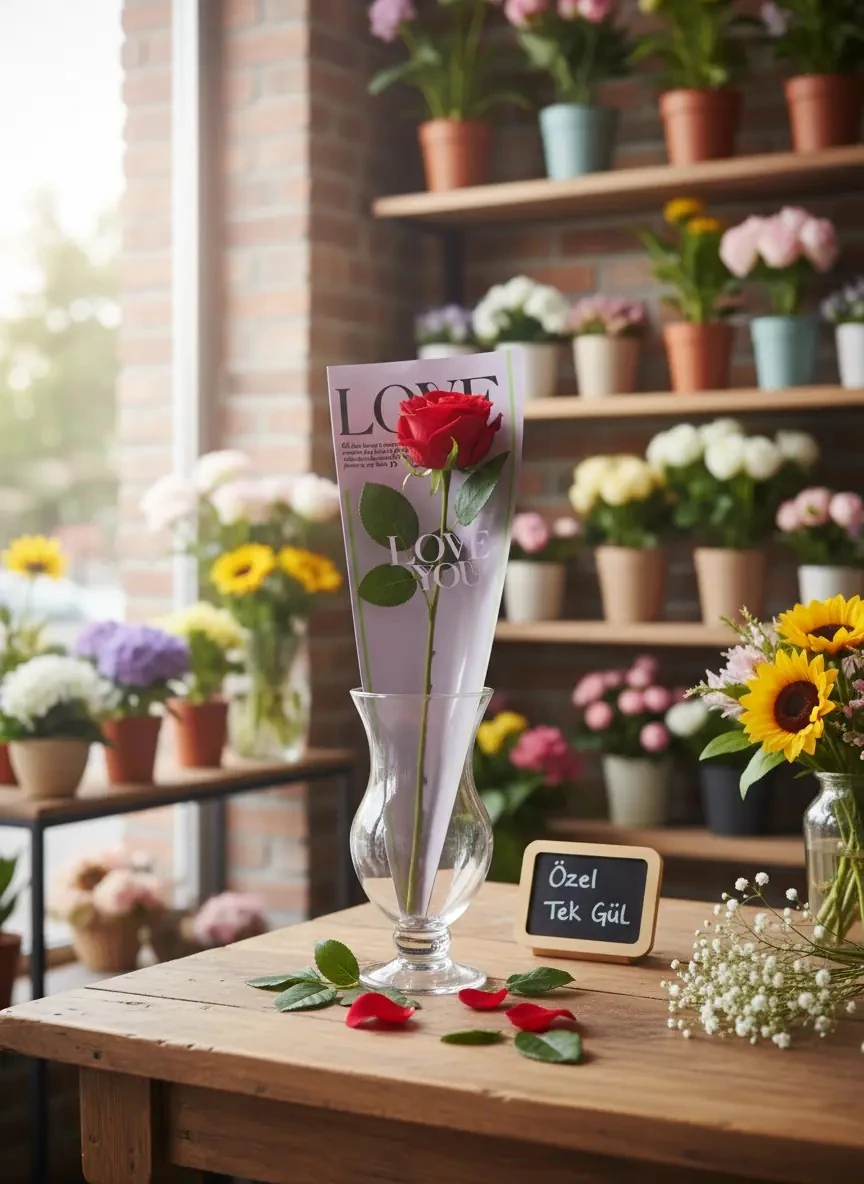 Tekli Çiçek Buket Ambalajı - Lila Arka Plan - 100 Adet