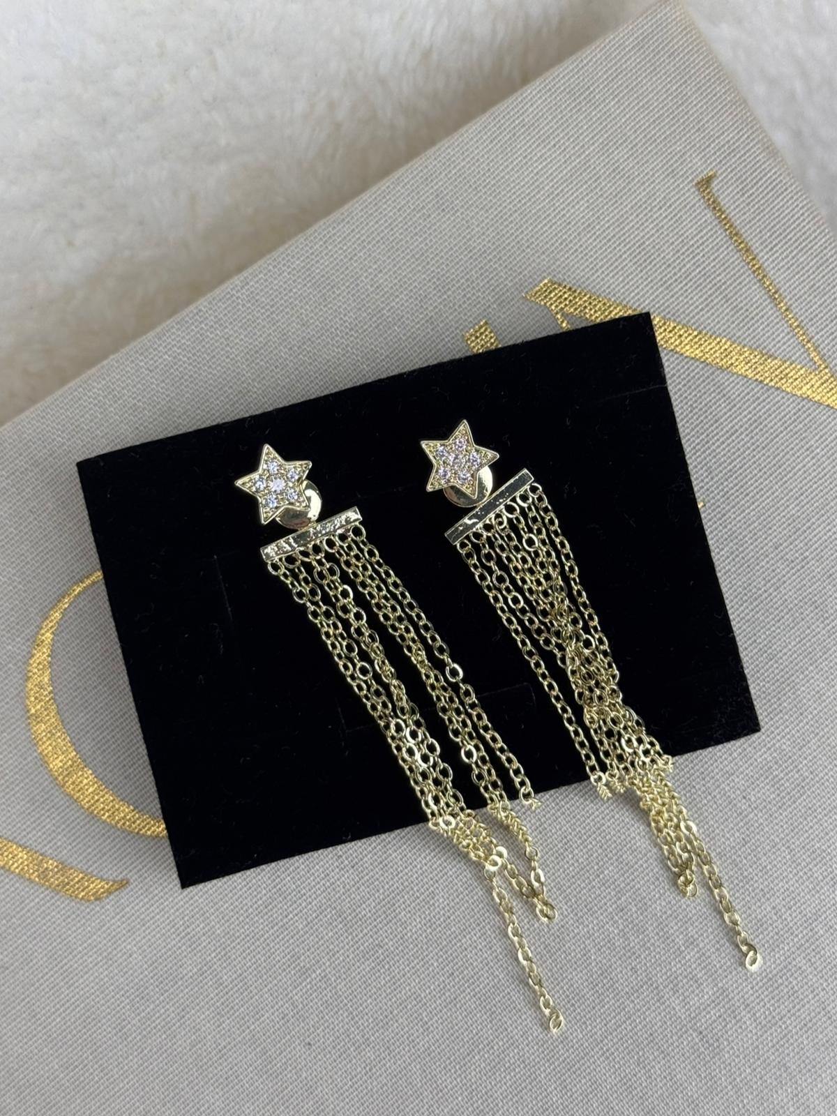 Stone Heart Earrings