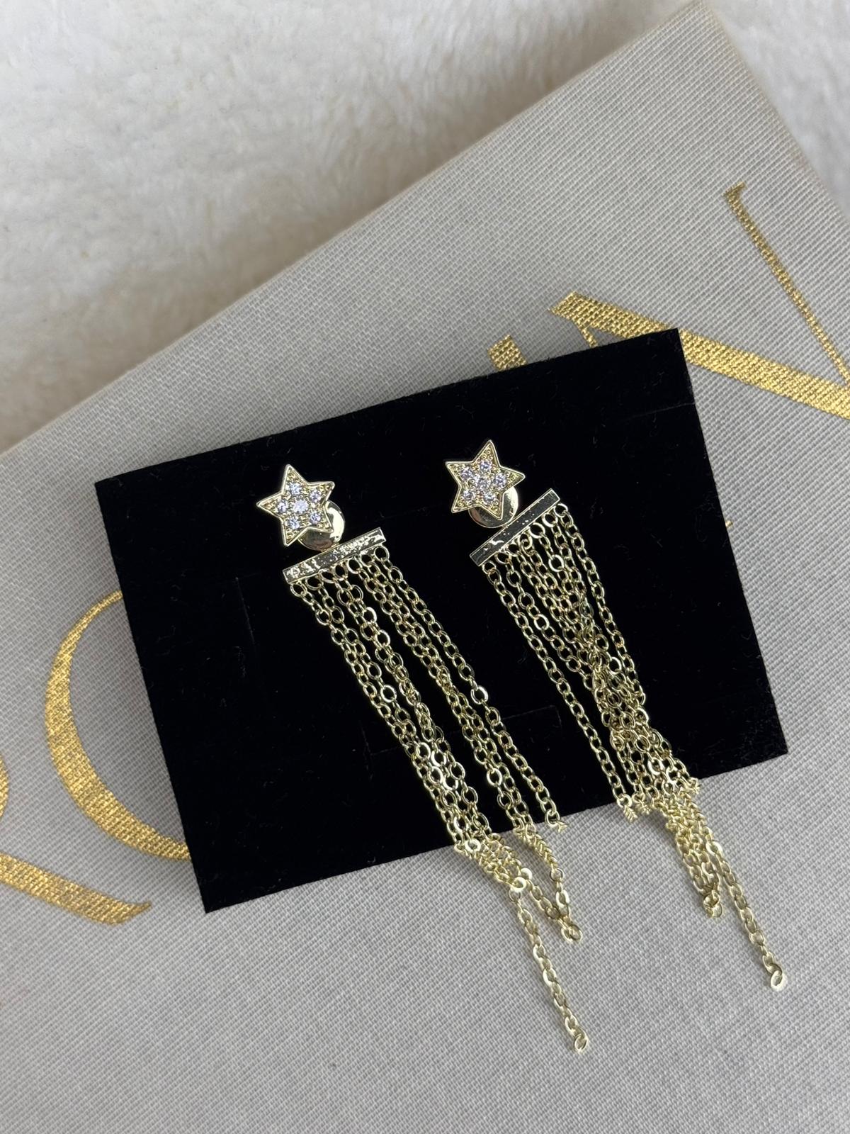 Stone Heart Earrings