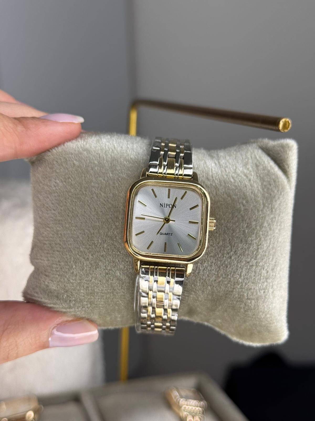 Classic Rosi Watch Rectangular Stainless Steel Womens Watch