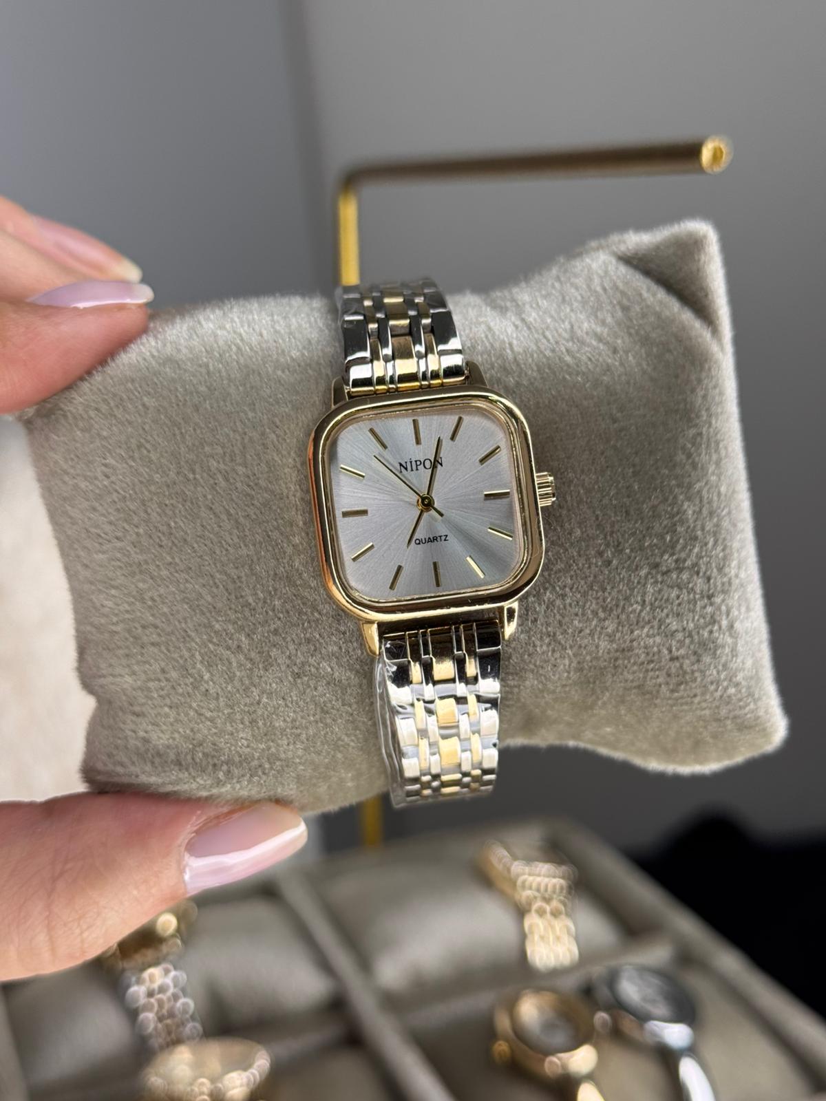 Classic Rosi Watch Rectangular Stainless Steel Womens Watch