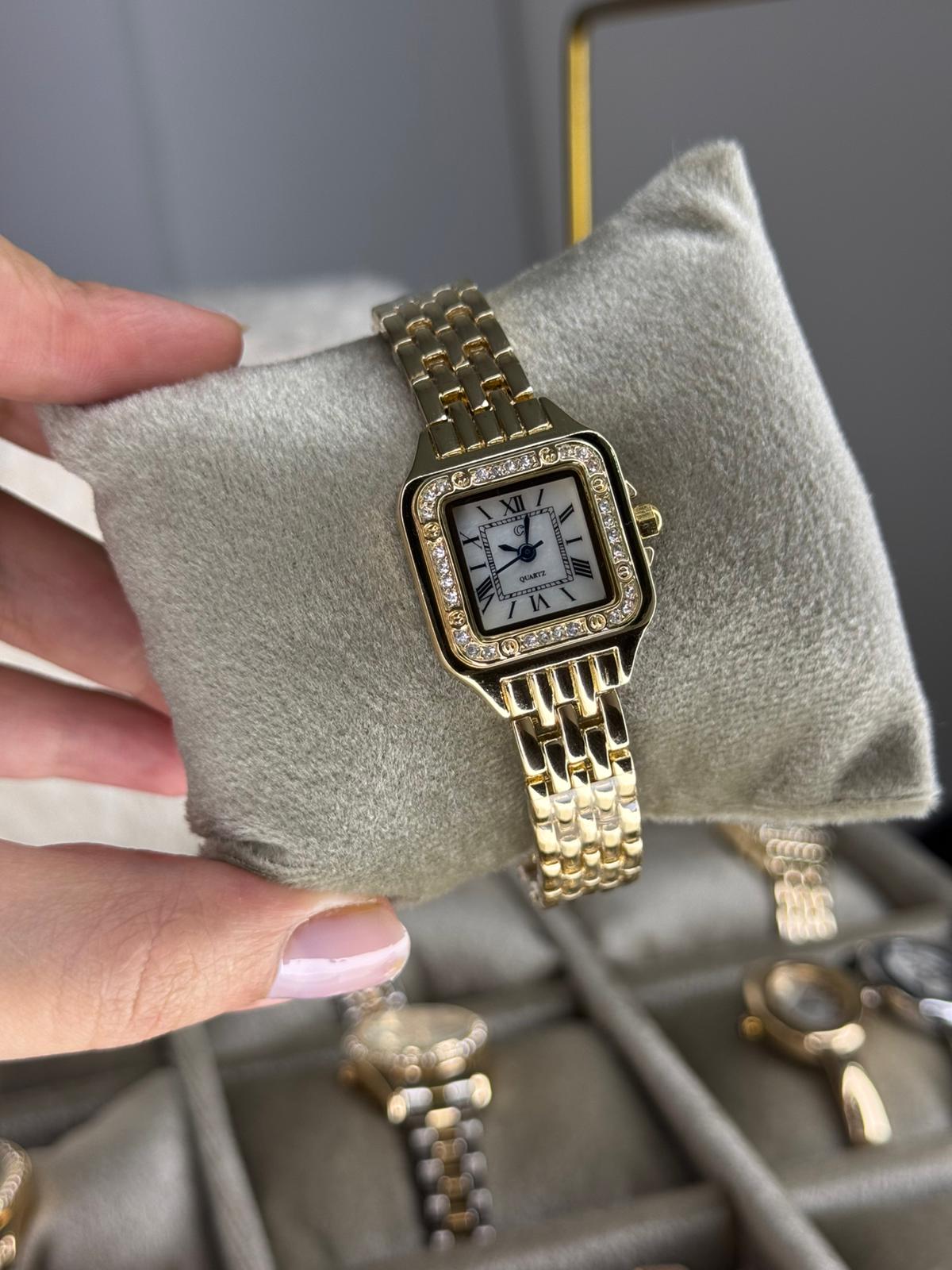 Classic Rosi Watch Rectangular Stainless Steel Womens Watch