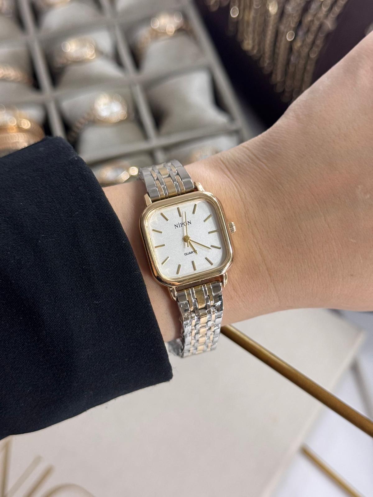 Classic Rosi Watch Rectangular Stainless Steel Womens Watch