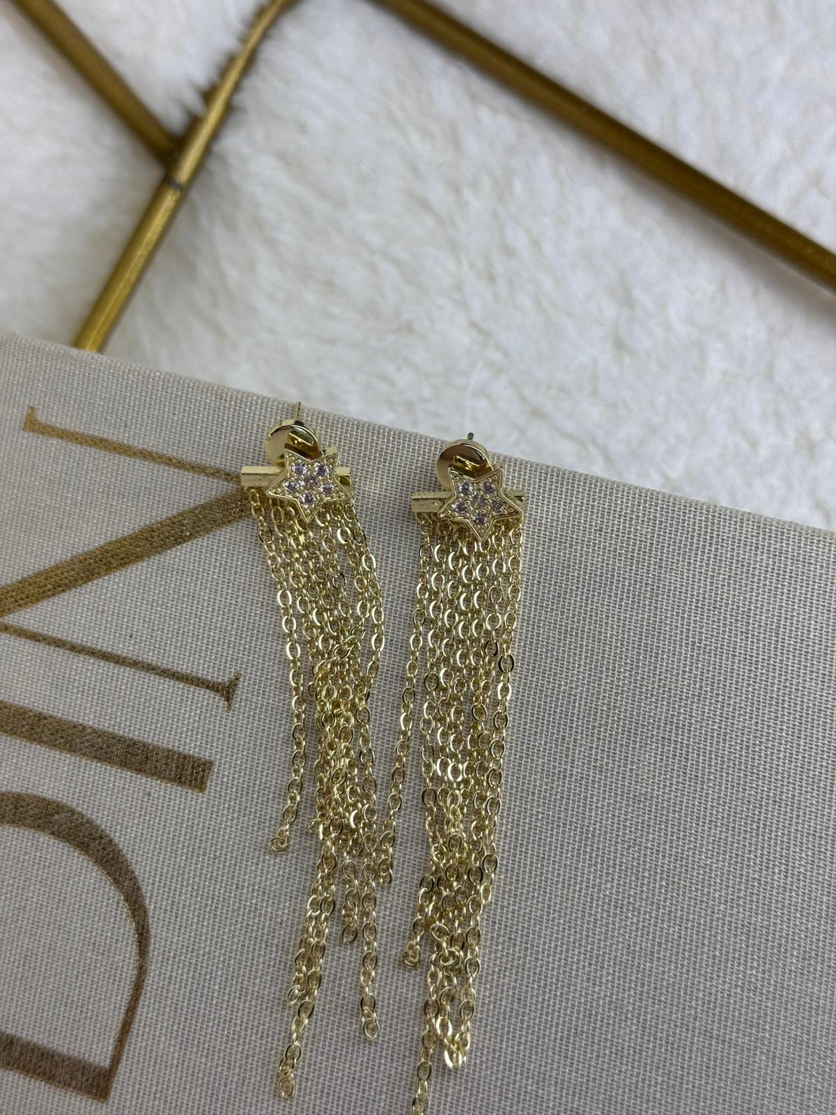 Stone Heart Earrings