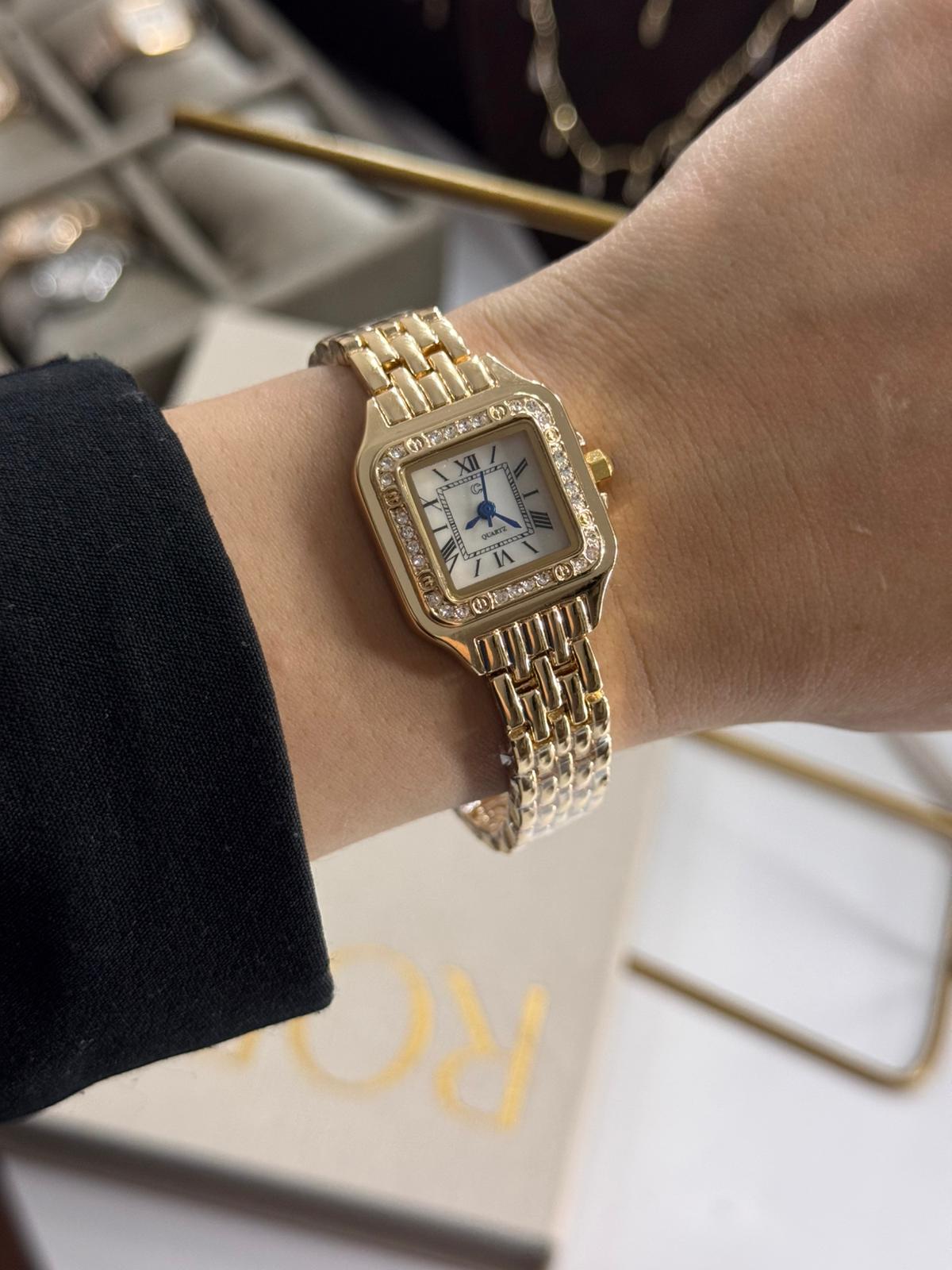 Classic Rosi Watch Rectangular Stainless Steel Womens Watch