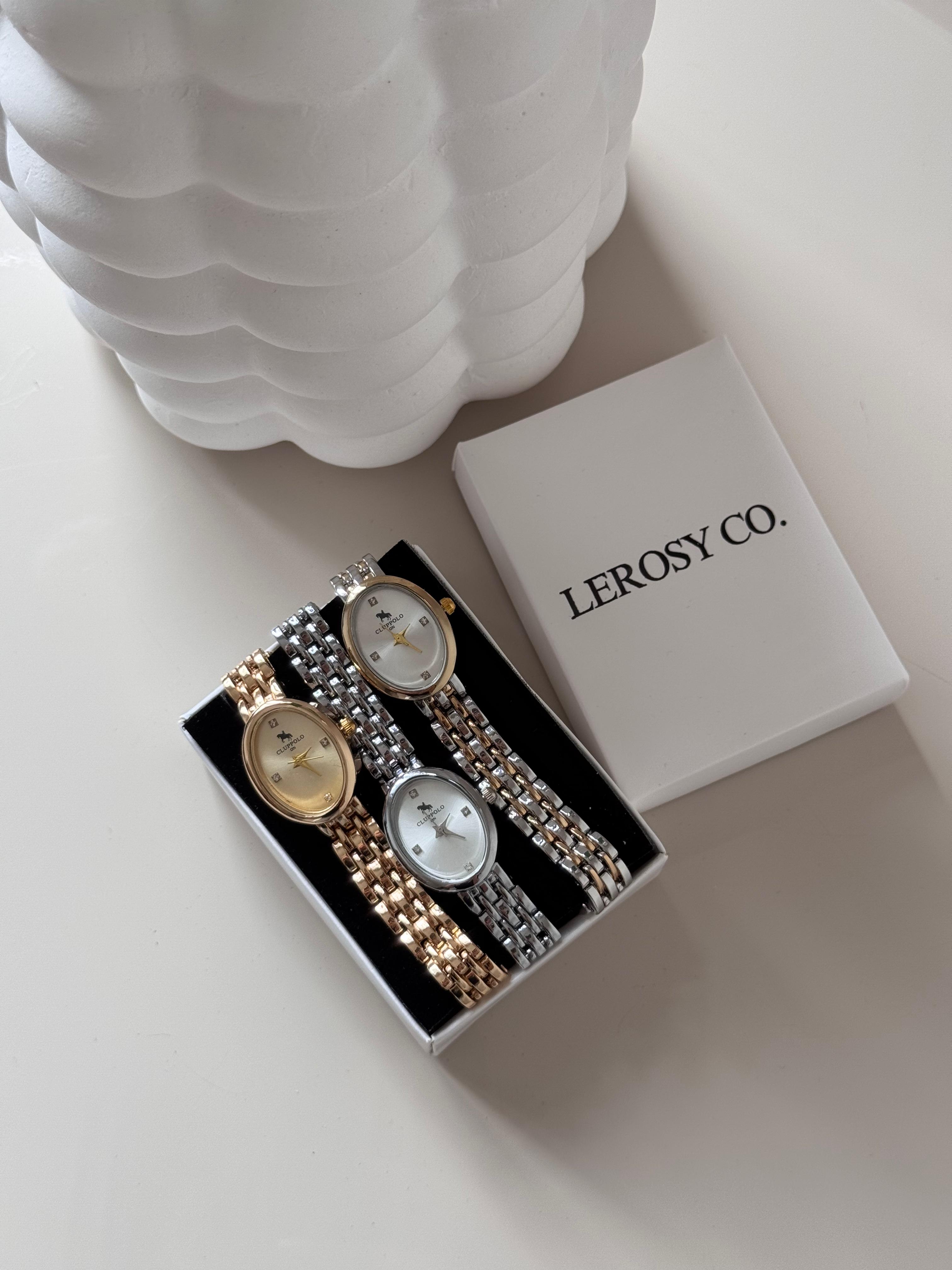 Rose Gold Oval Kasa Beyaz Kadran Zincir Bilezikli Çelik Kadın Kol Saati