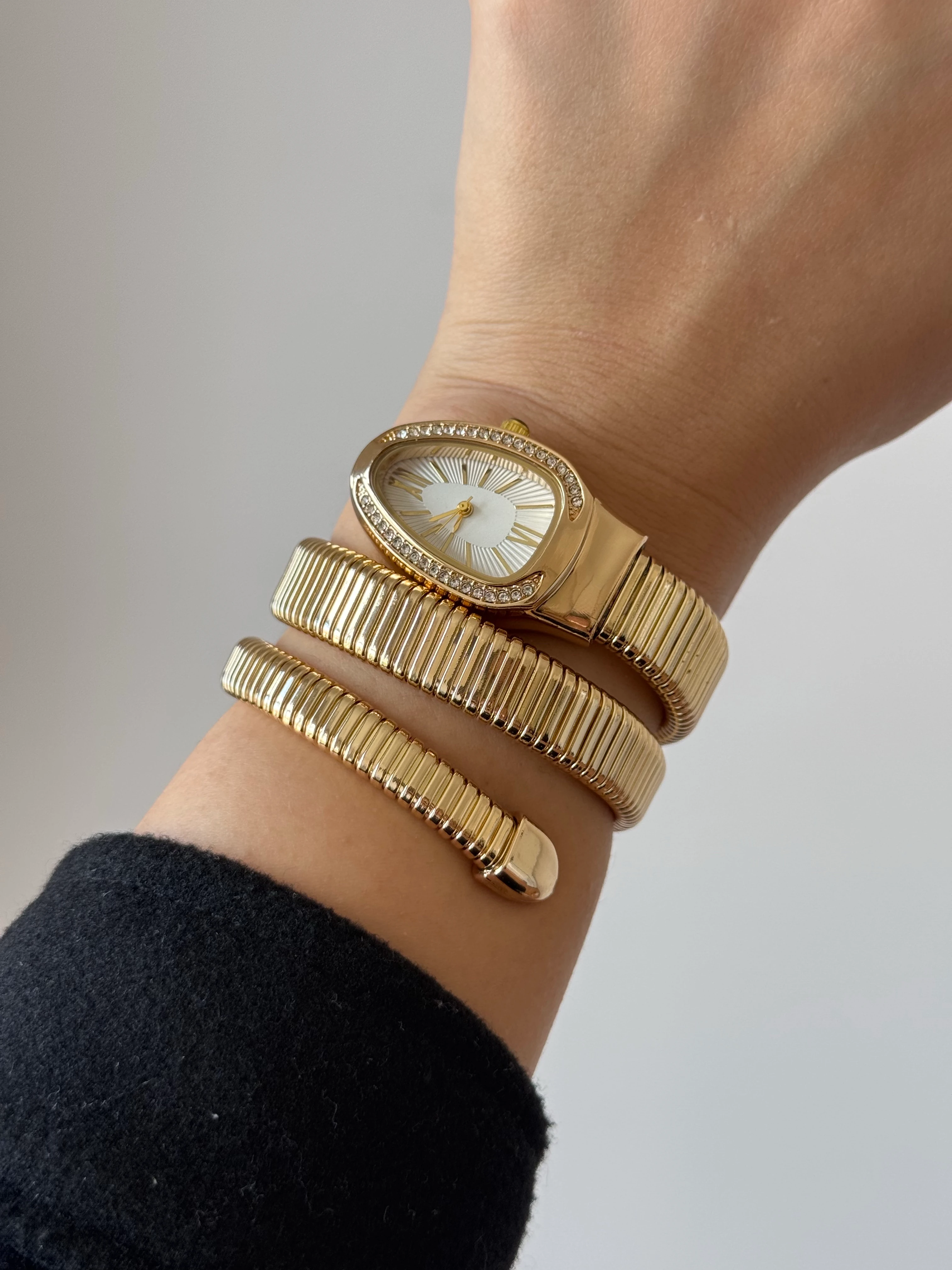 Çelik Sarmal Saat Gold