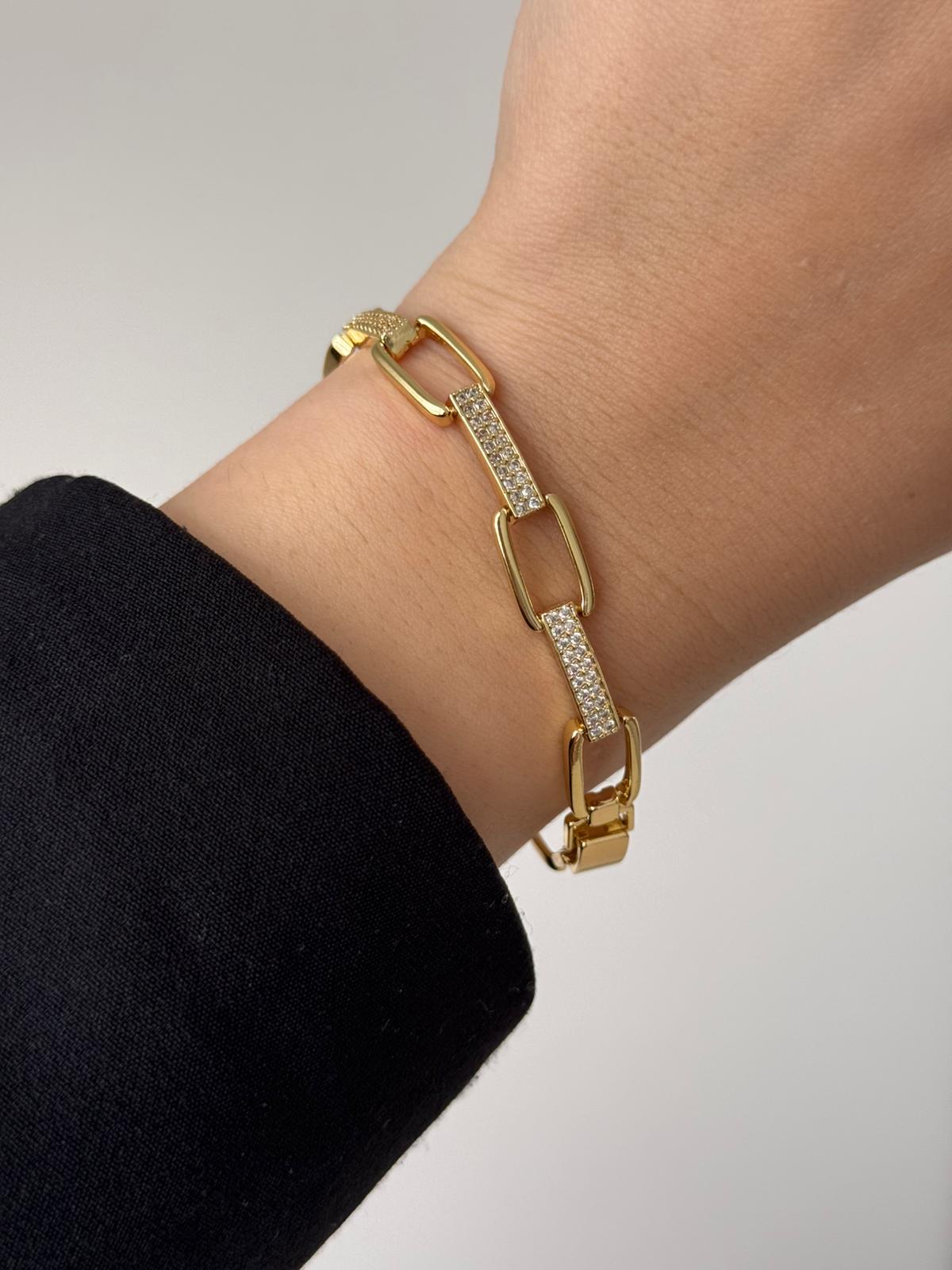 VIP Paperclip Gold Bracelet