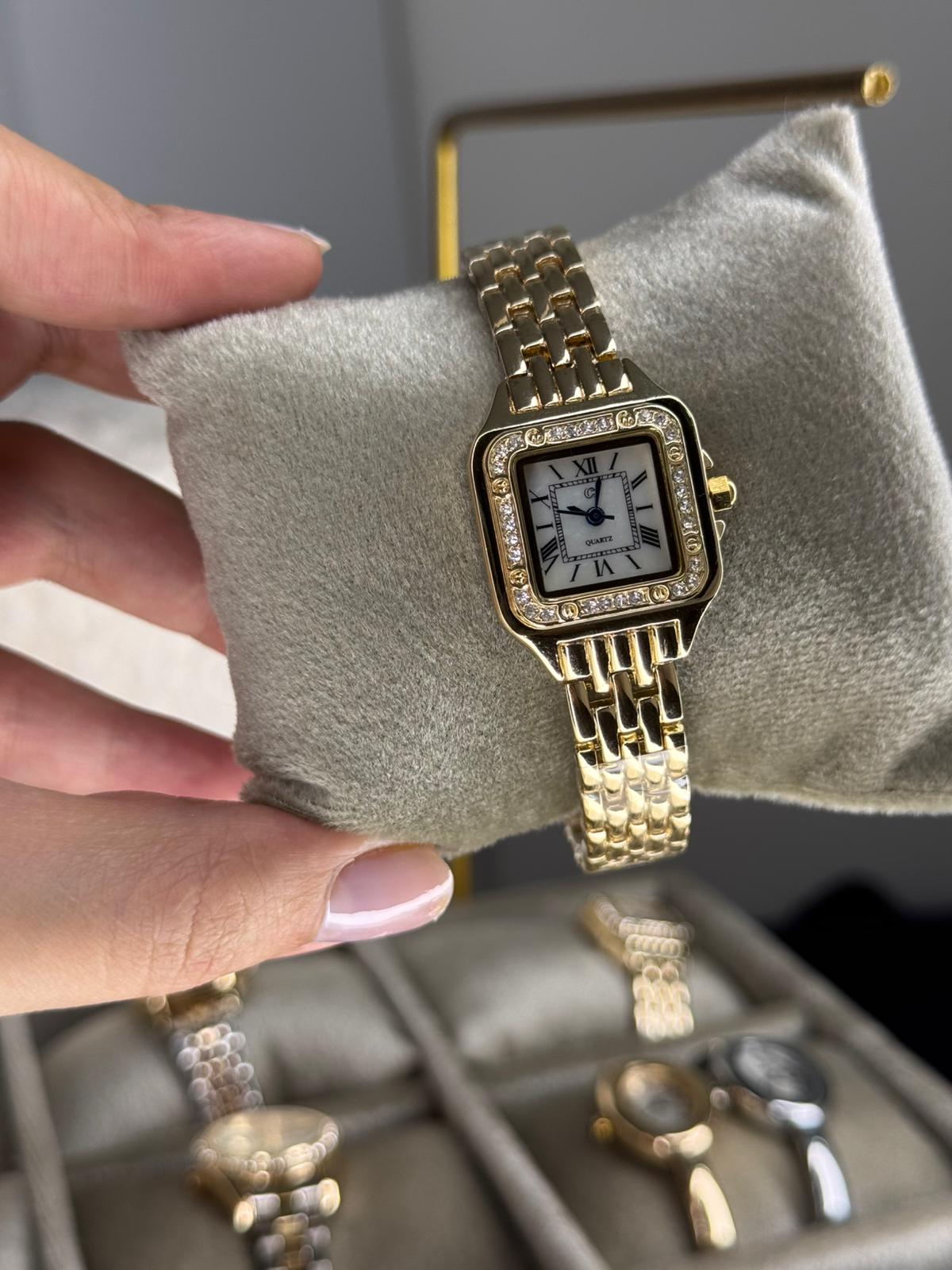 Classic Rosi Watch Rectangular Stainless Steel Womens Watch