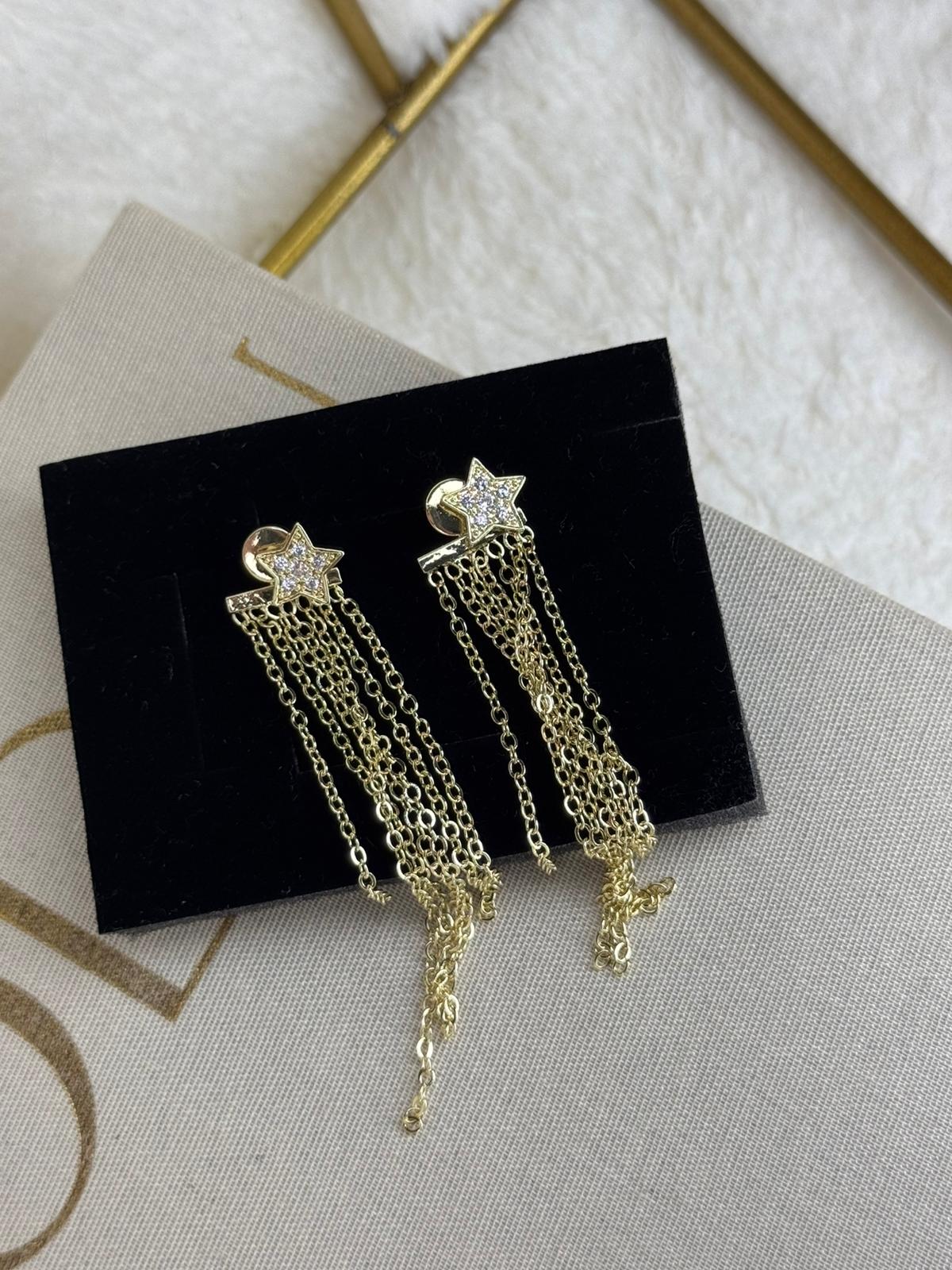 Stone Heart Earrings