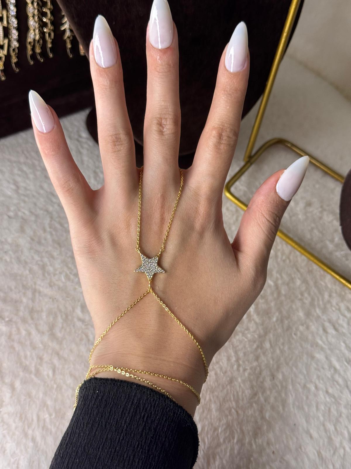 Stars Gold Hand Chain