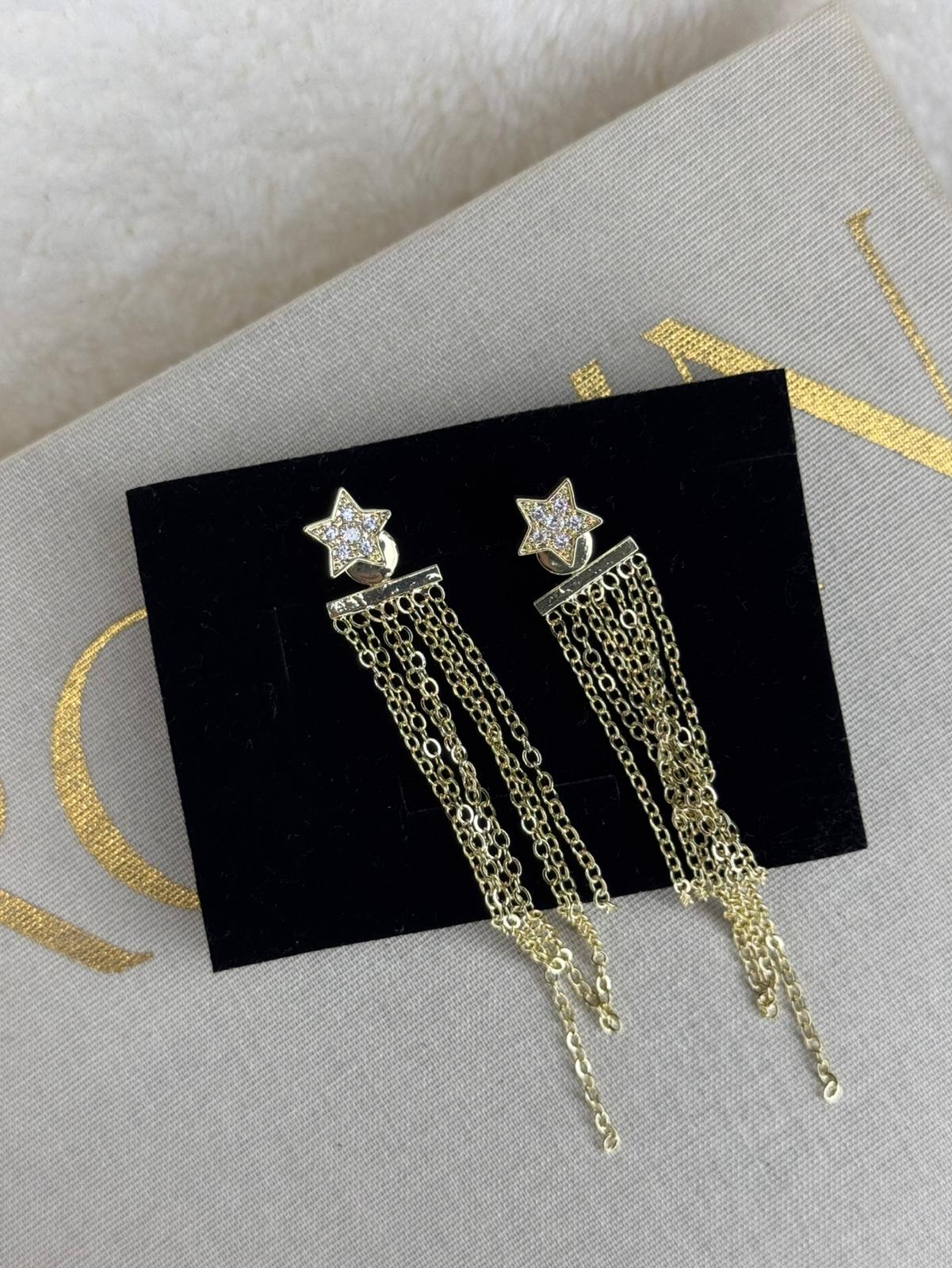 Stone Heart Earrings