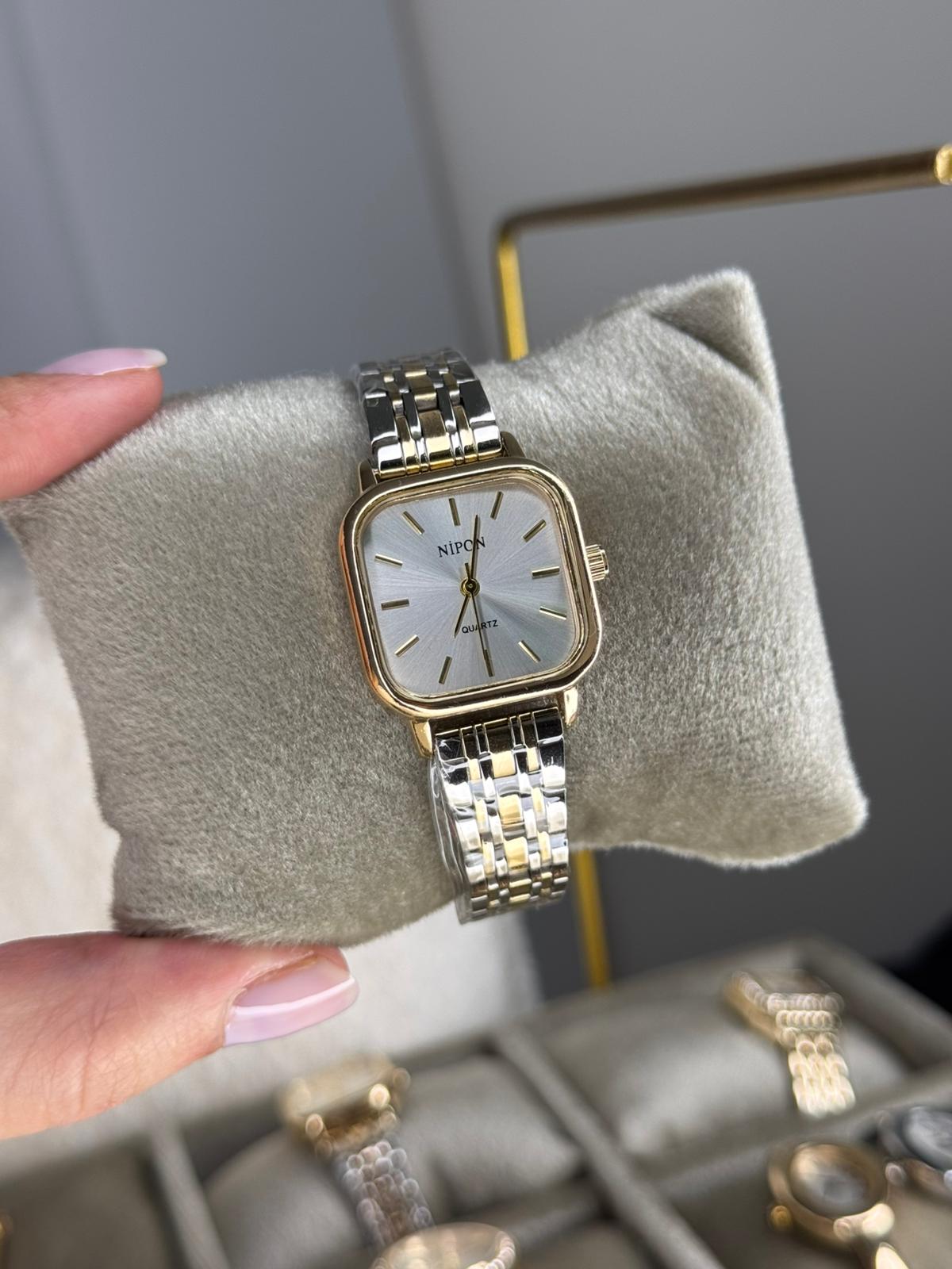 Classic Rosi Watch Rectangular Stainless Steel Womens Watch