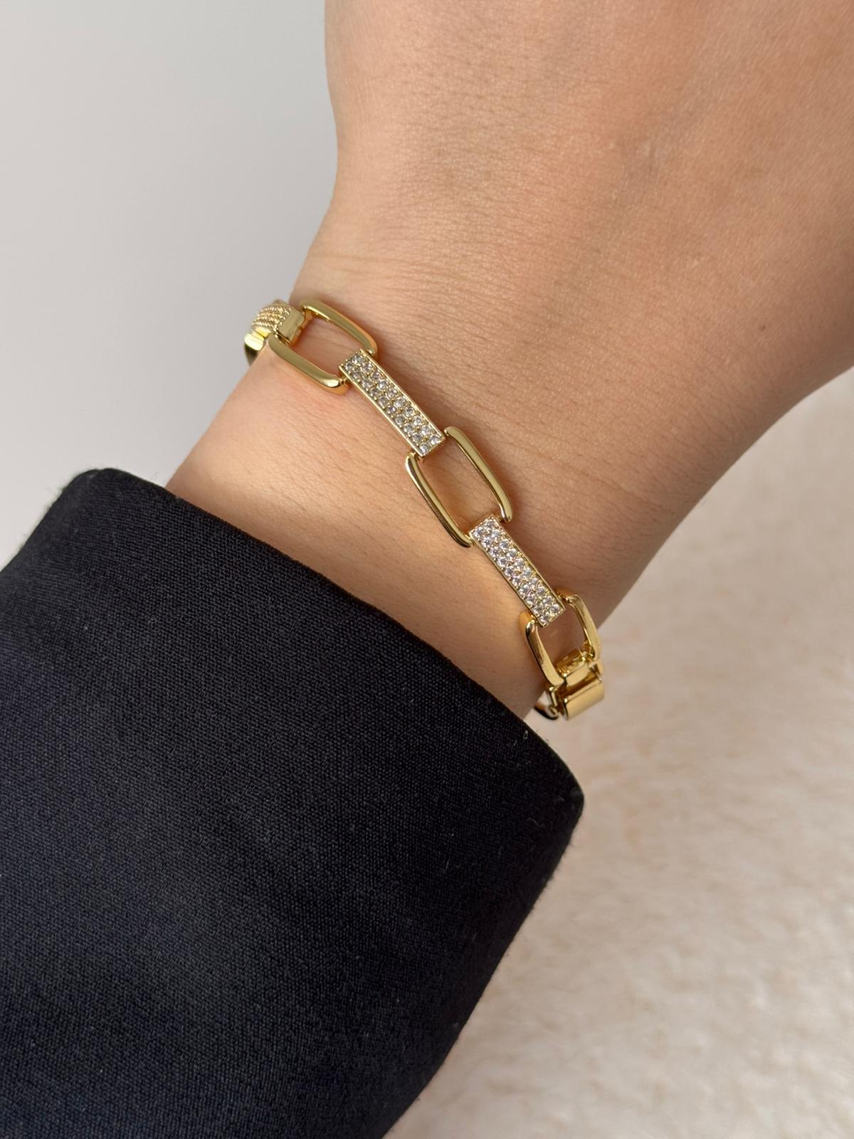 VIP Paperclip Gold Bracelet
