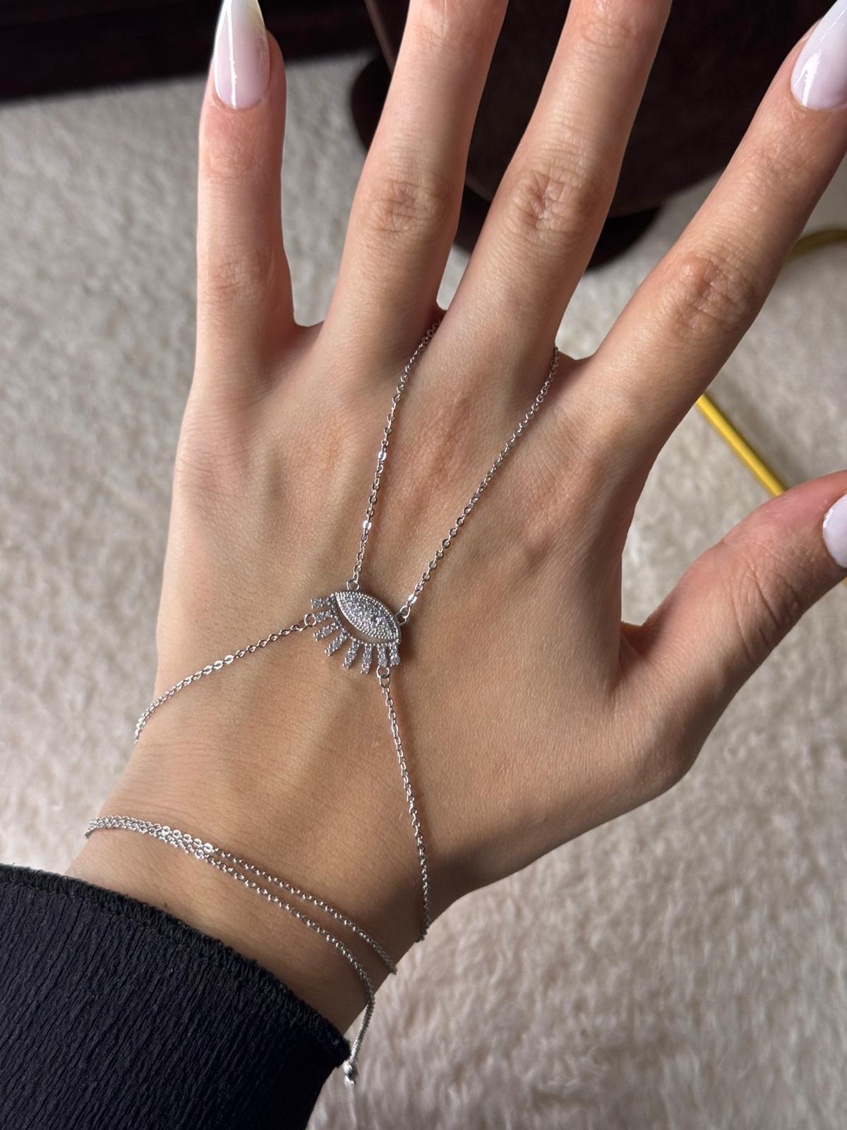 Kirpikli Göz Şahmeran Silver 