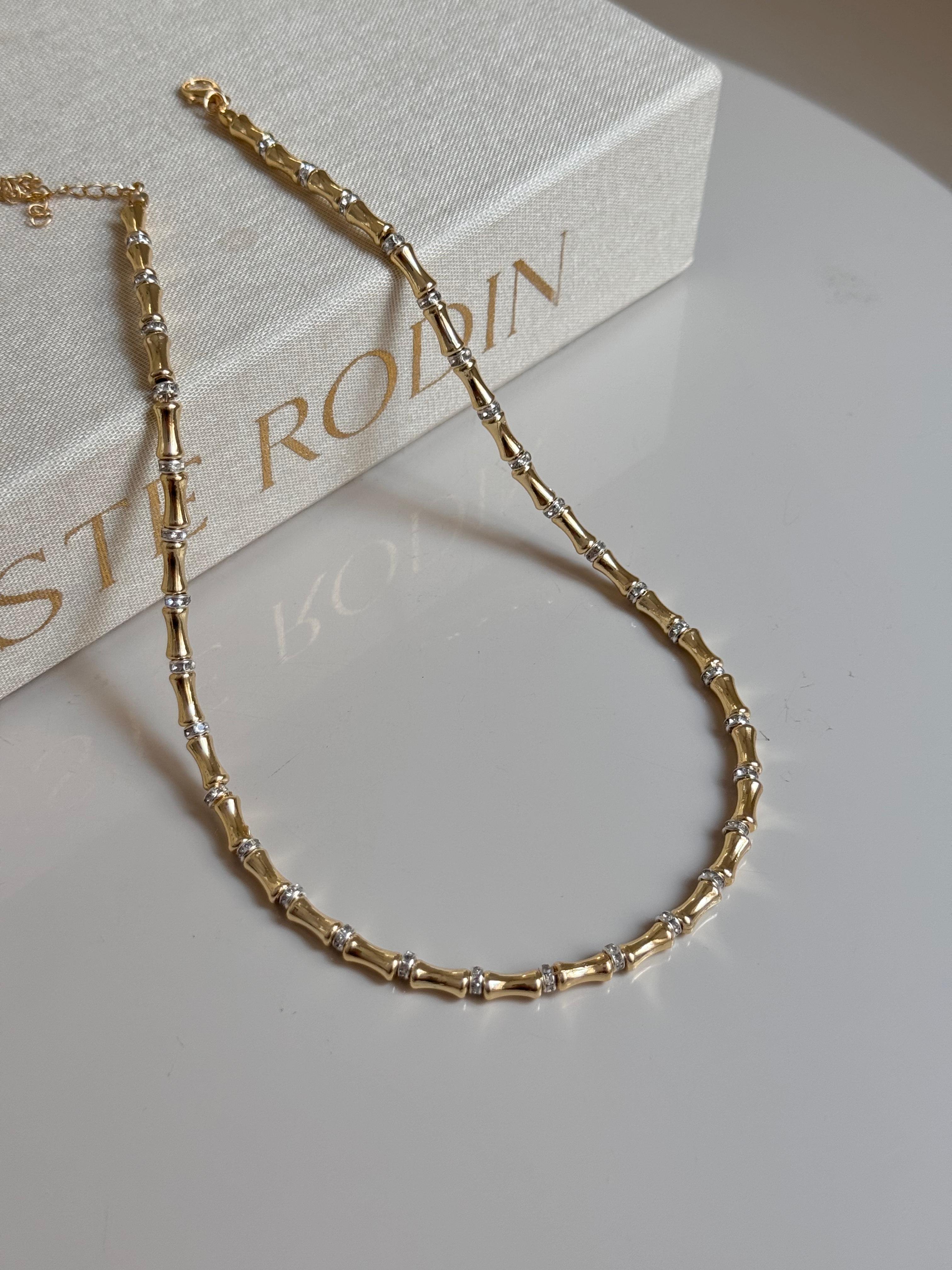 Gold Kalın Formlu Kadın Çelik Kolye