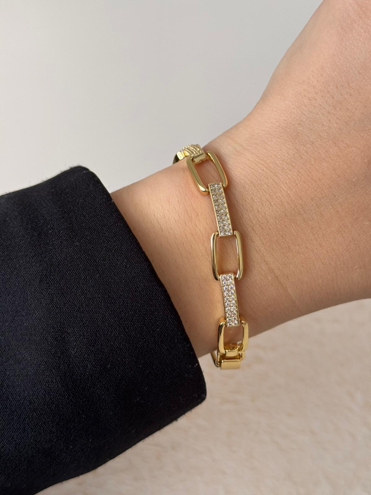 VIP Paperclip Gold Bracelet