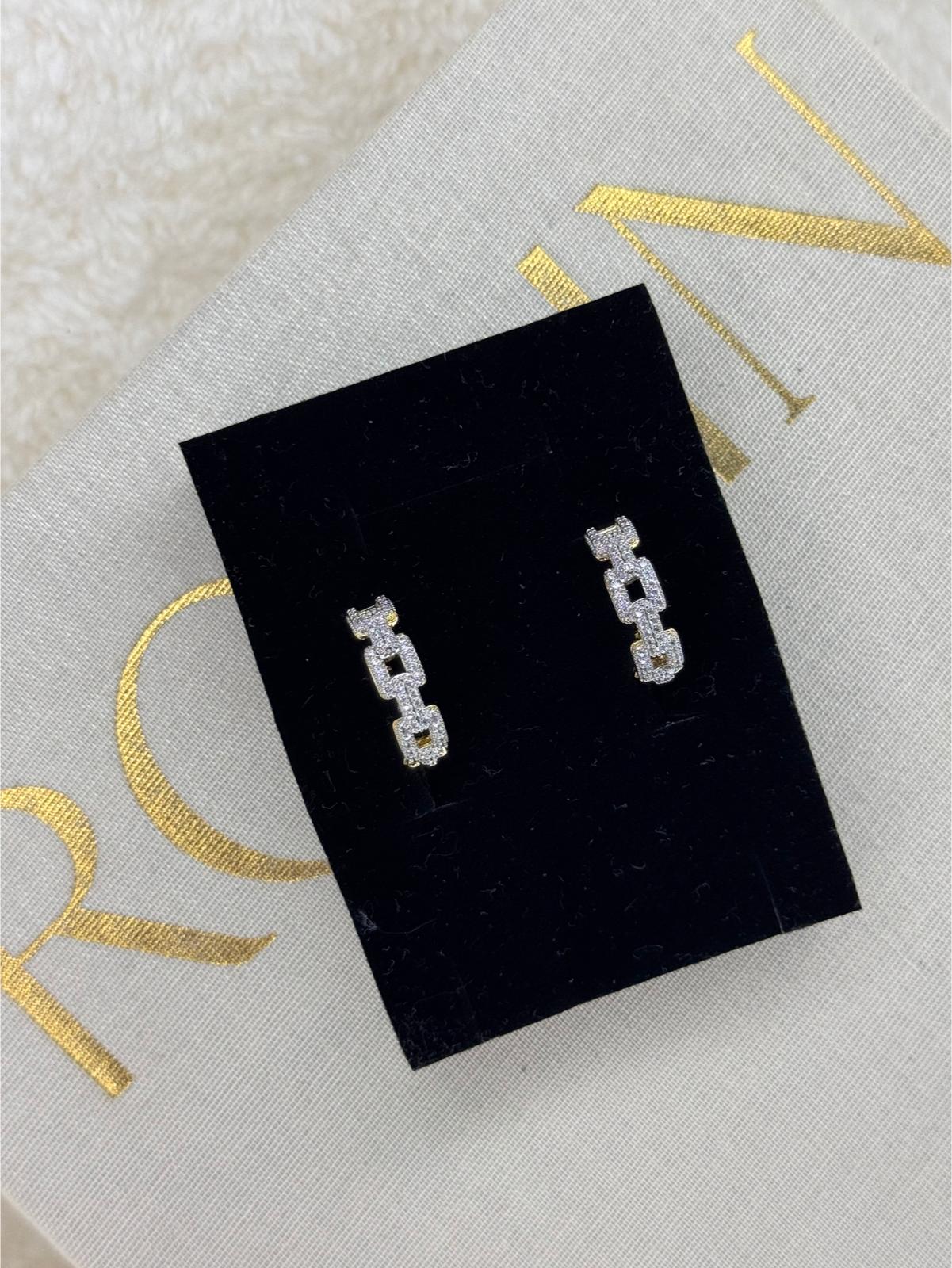 Zircon Hoop Earrings